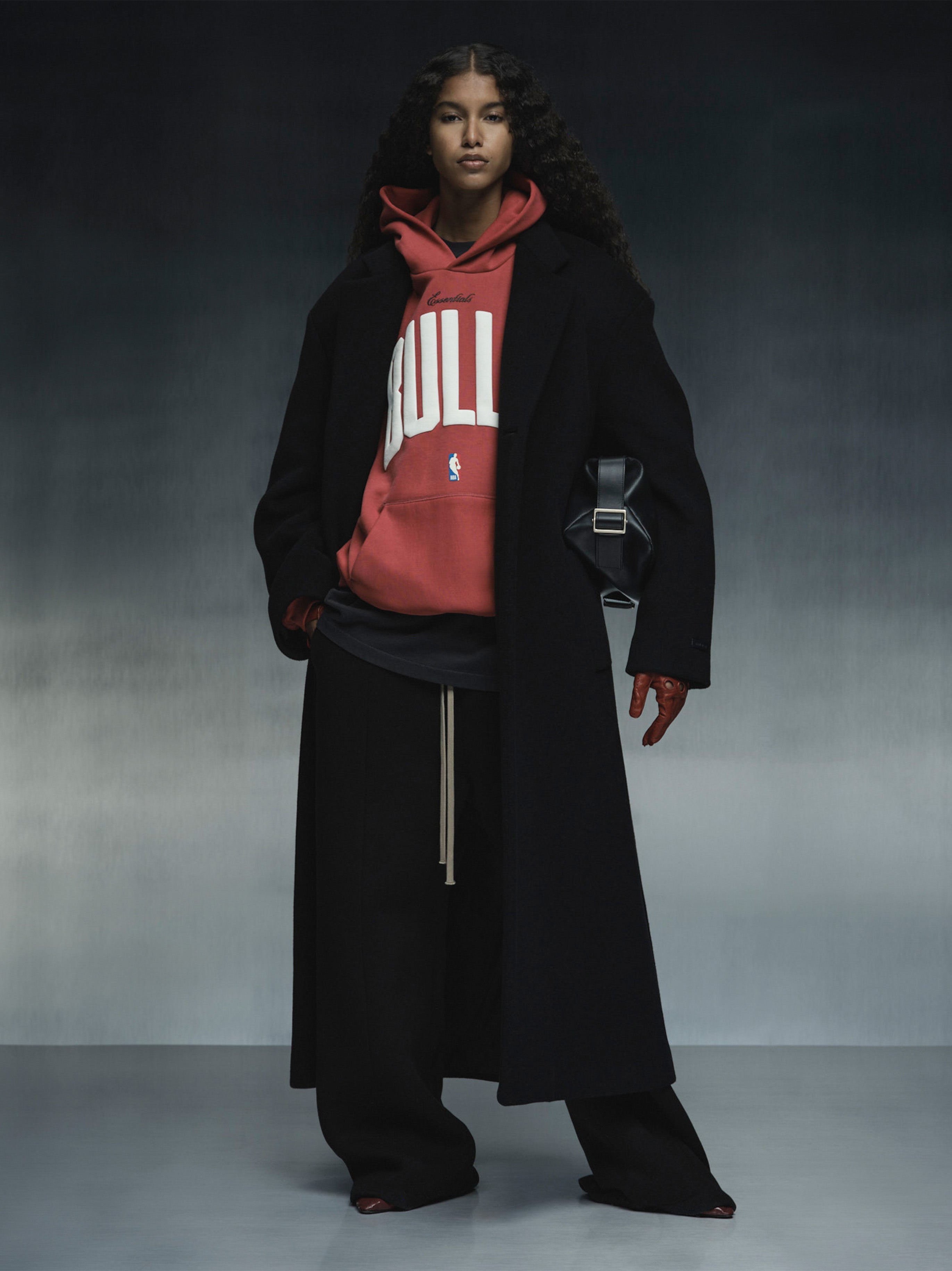 Essentials Bulls 90S Hoodie Red