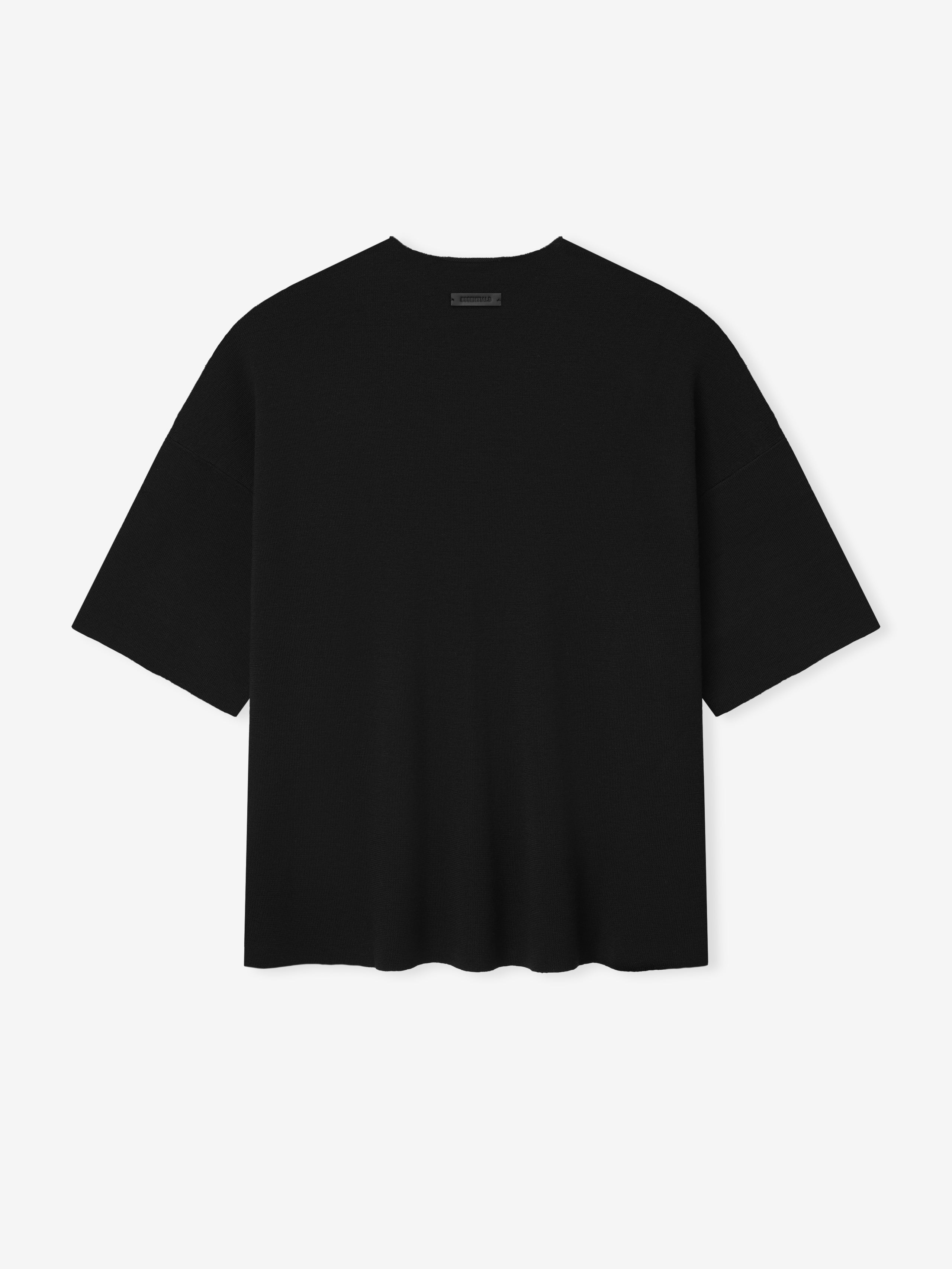 Essentials Merino Short Sleeve Tee Jet Black