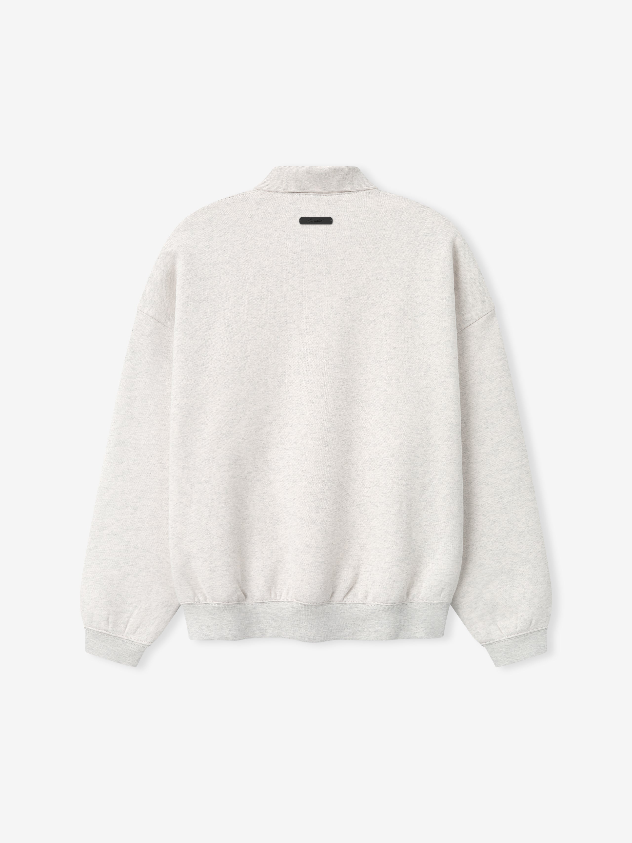 Essentials Signature 90S Polo Sweatshirt Oatmeal Heather