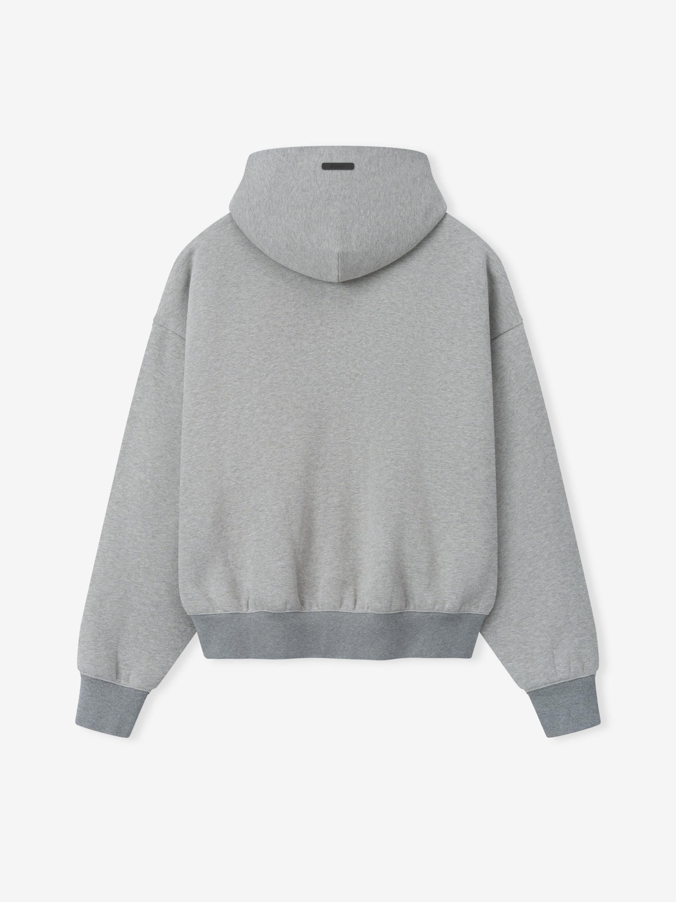 Essentials Signature Classic Full Zip Hoodie Concrete Heather