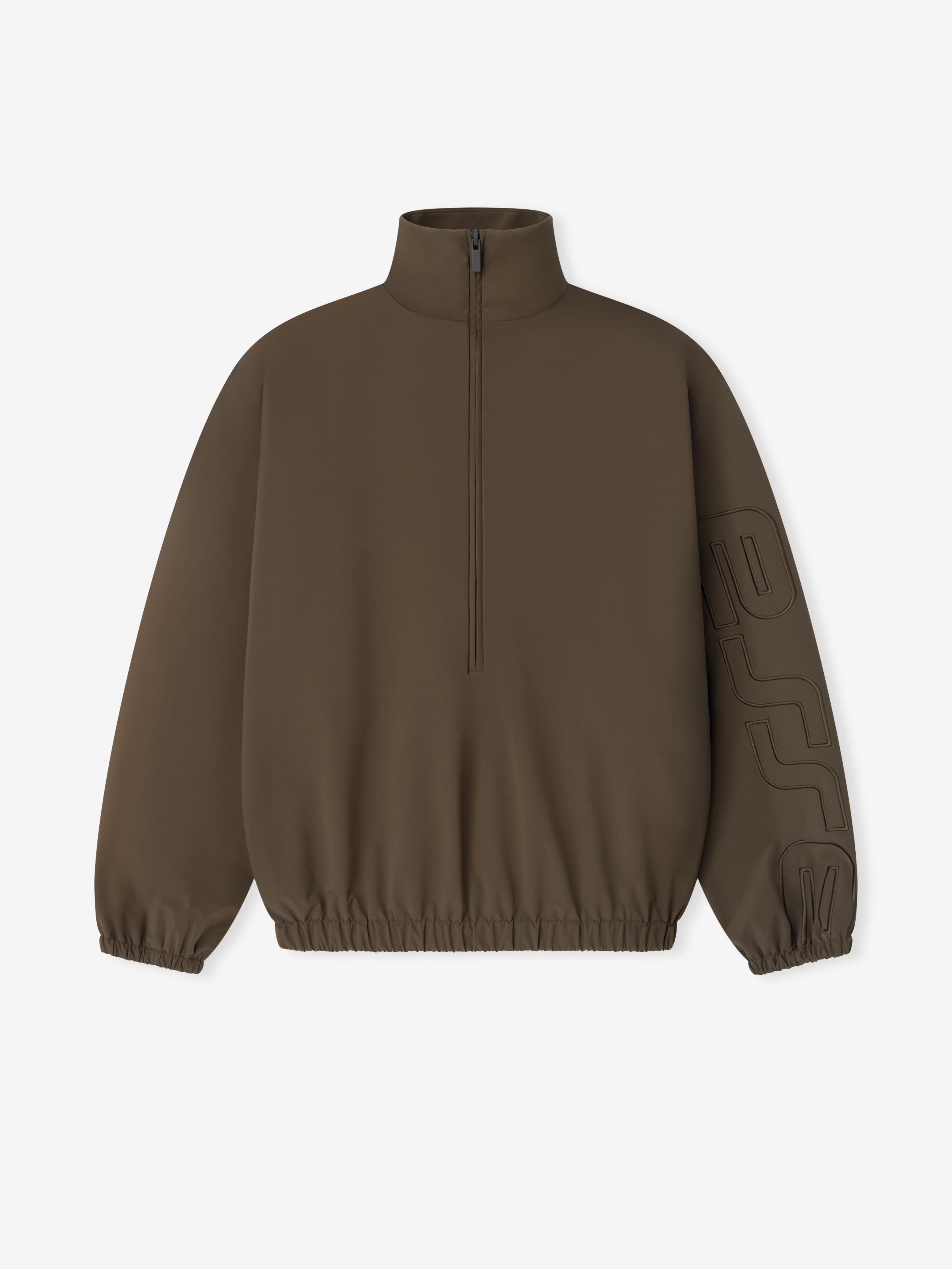 Essentials Active Trace Half Zip Track Jacket Brown