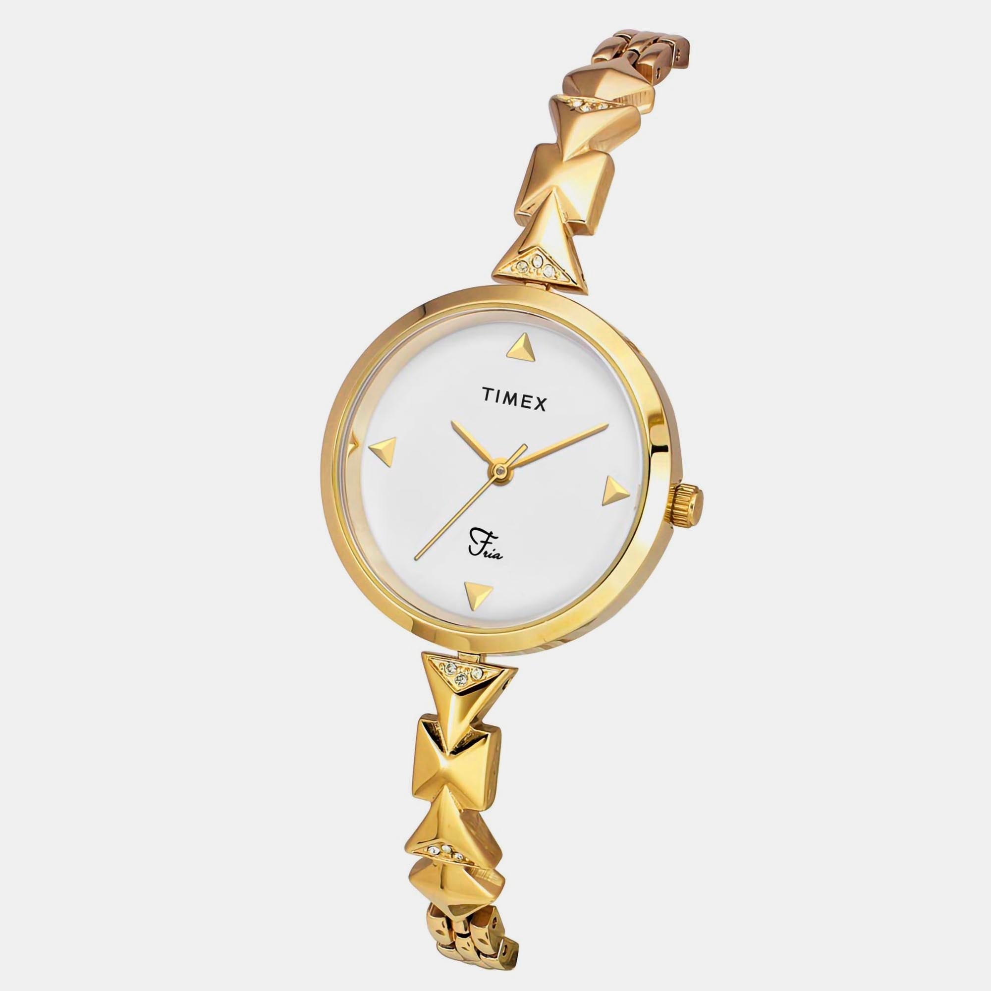 Timex Fria Women Quartz Dial Analog Brass Watch Twel18301