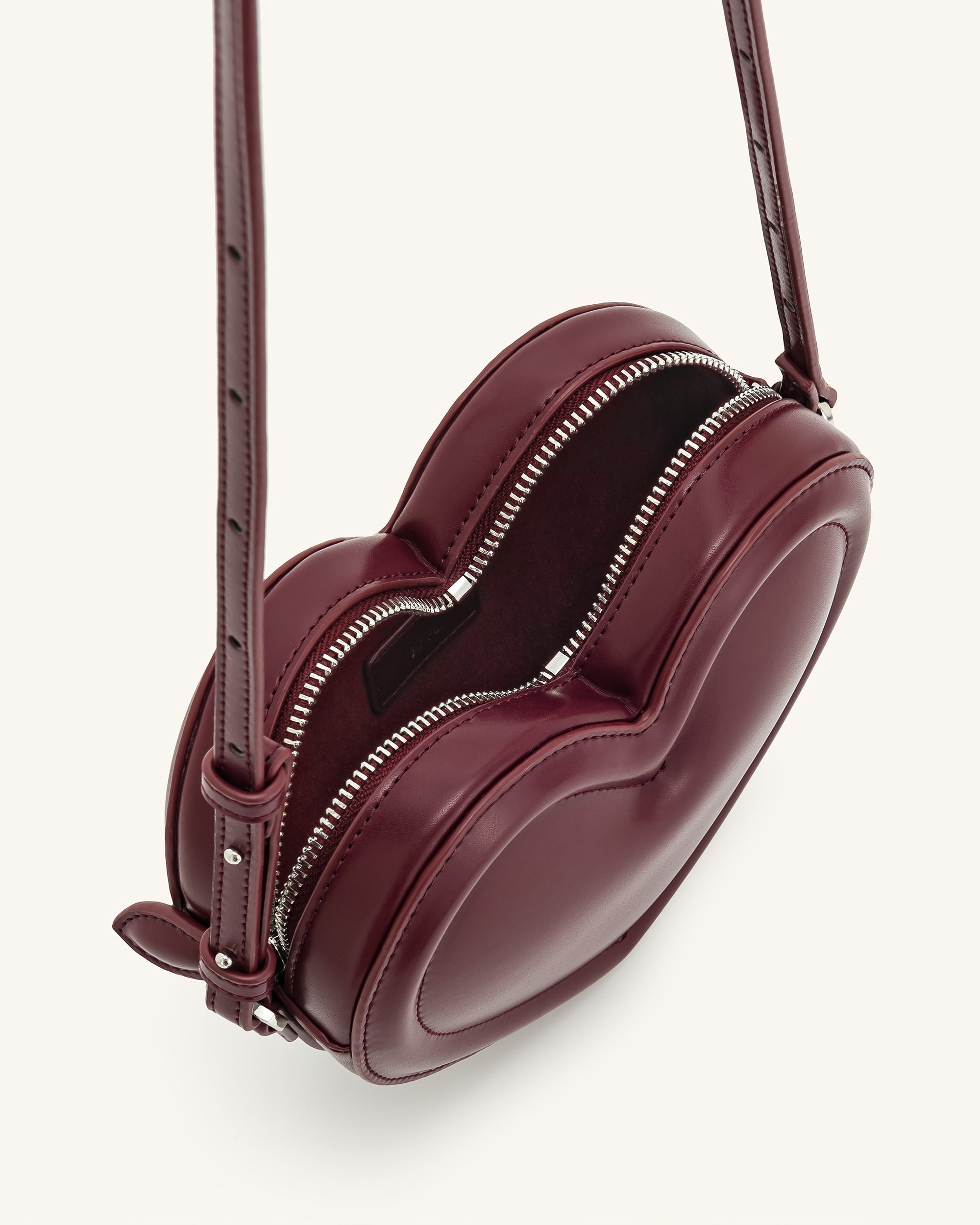 Jw Pei Arlene Heart Shaped Bag Claret