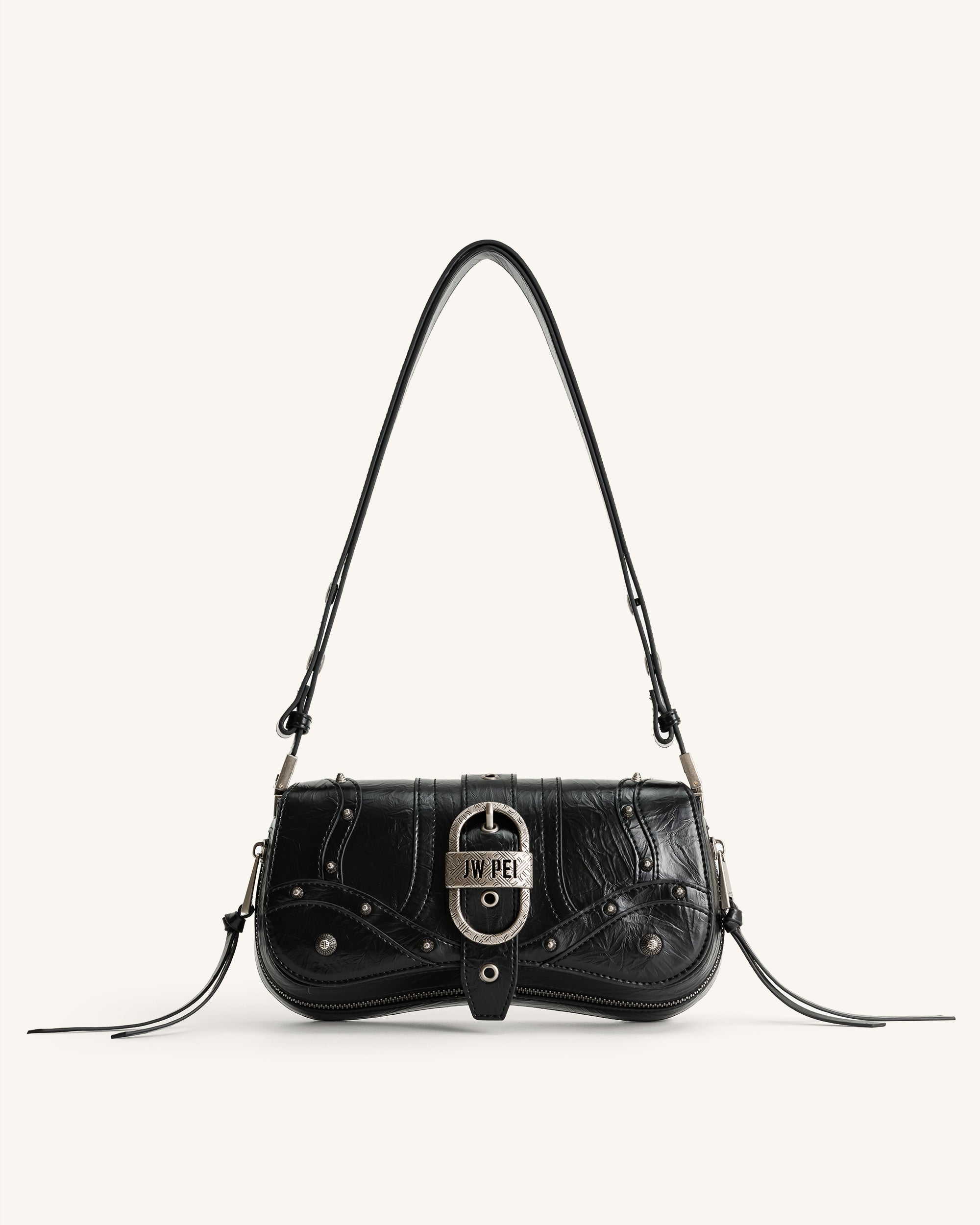 Jw Pei Joy Crushed Shoulder Bag Black