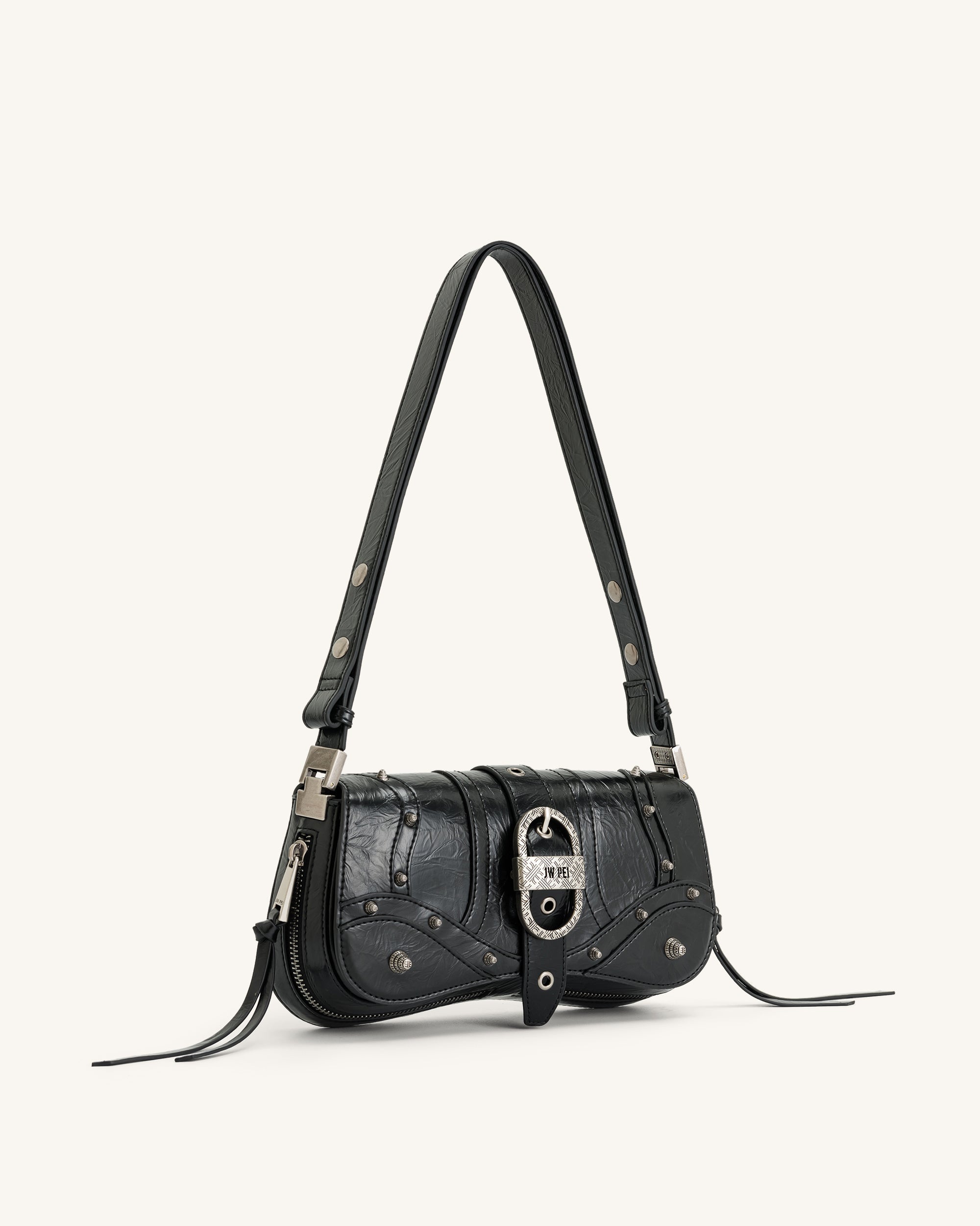 Jw Pei Joy Crushed Shoulder Bag Black