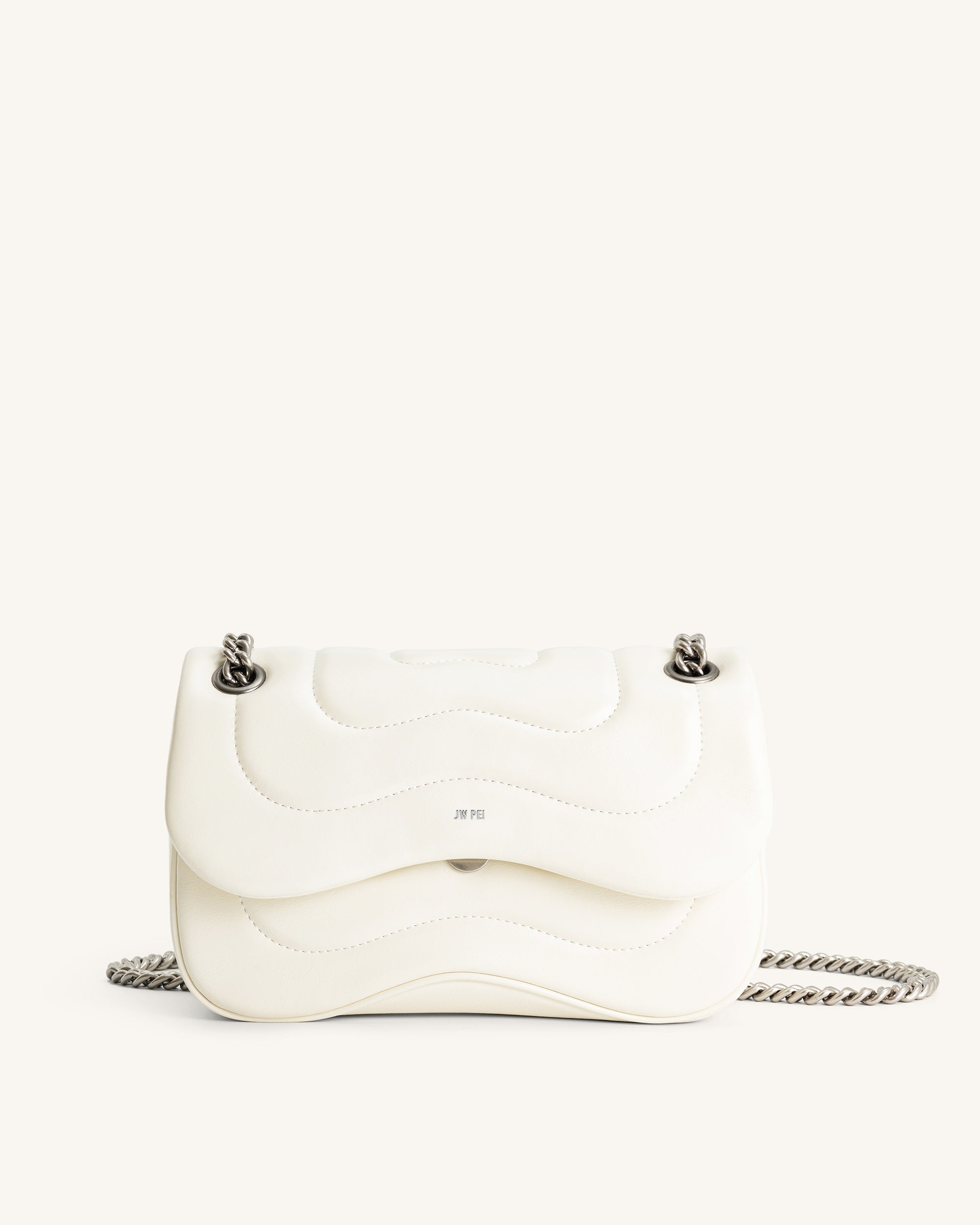 Jw Pei Tina Quilted Chain Crossbody Ivory