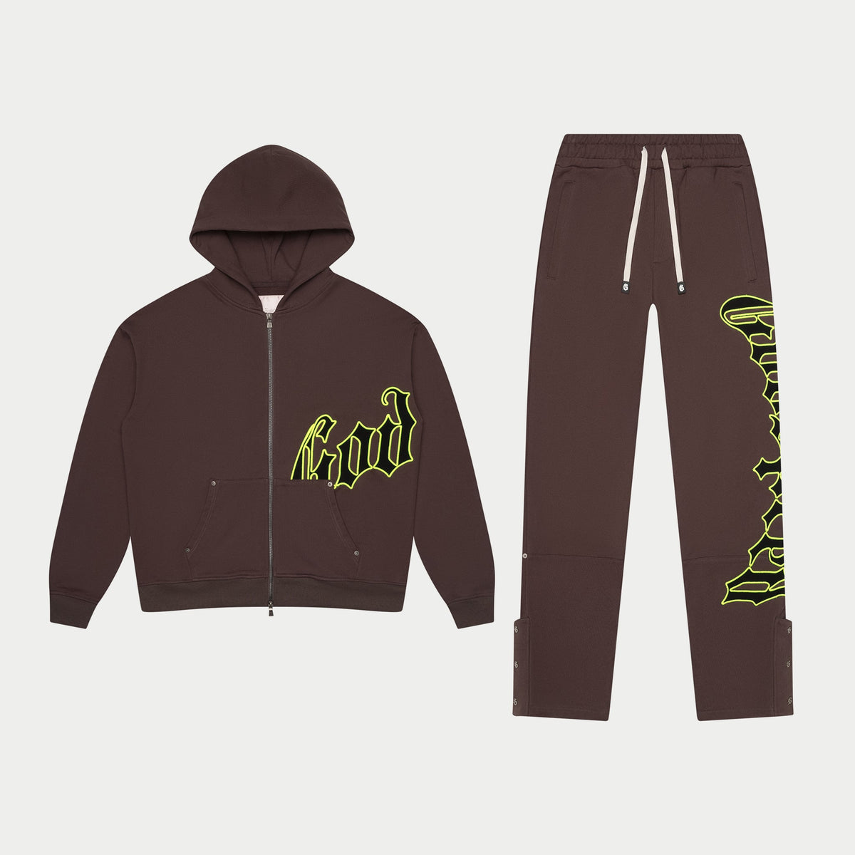 Godspeed Og Logo Sweatsuit (Grey / Lime)