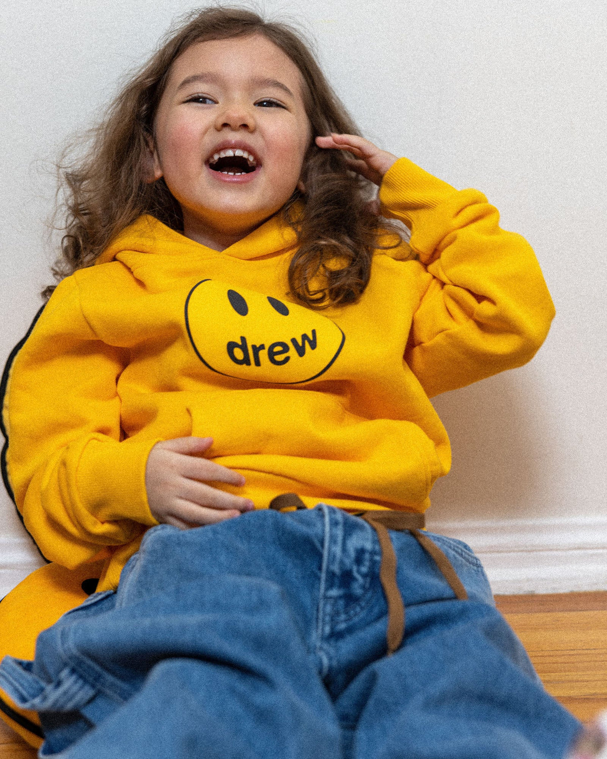 Mini Drew House Mascot Hoodie Golden Yellow