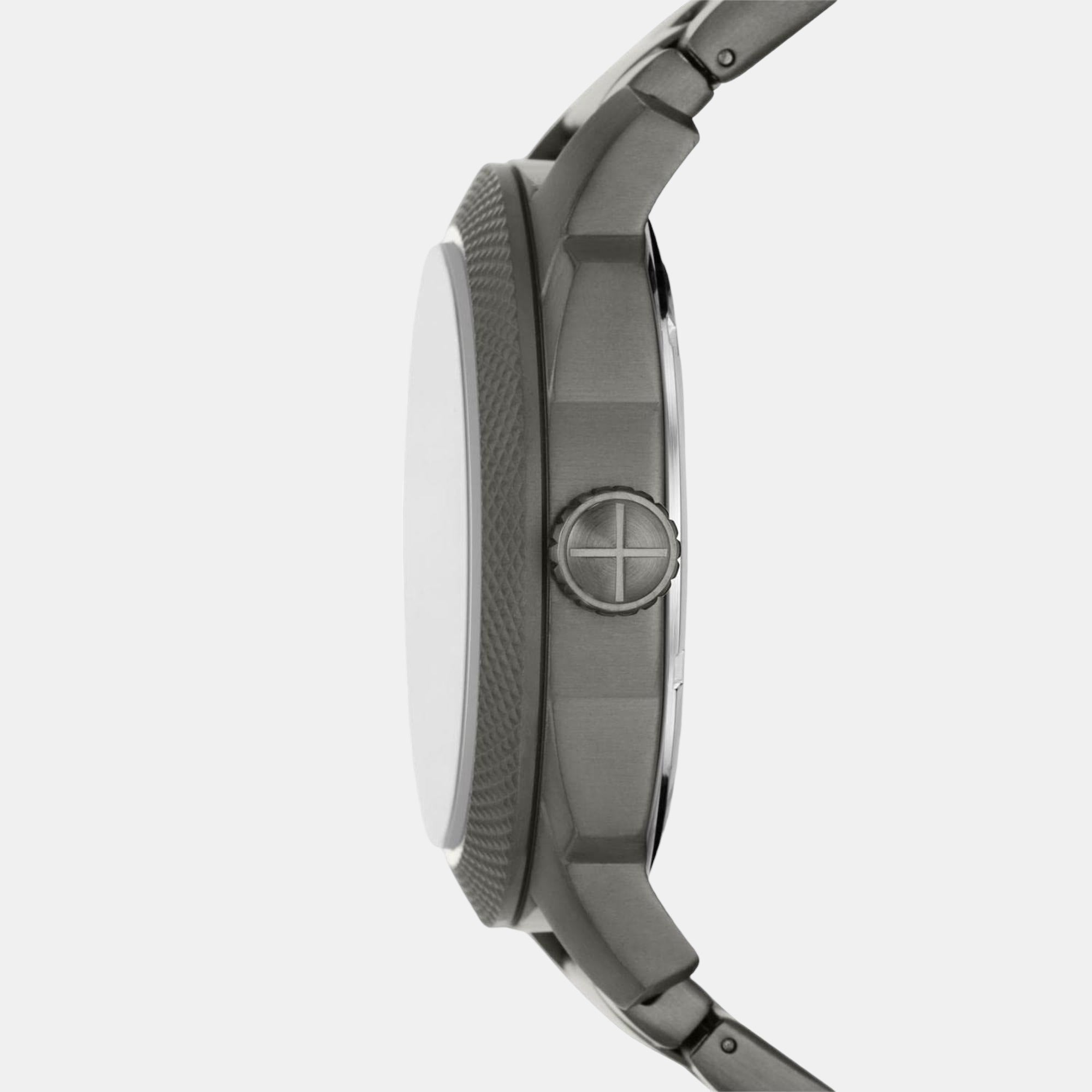 Fossil Machine Men Quartz Black Dial Analog Stainless Steel Watch Fs5970