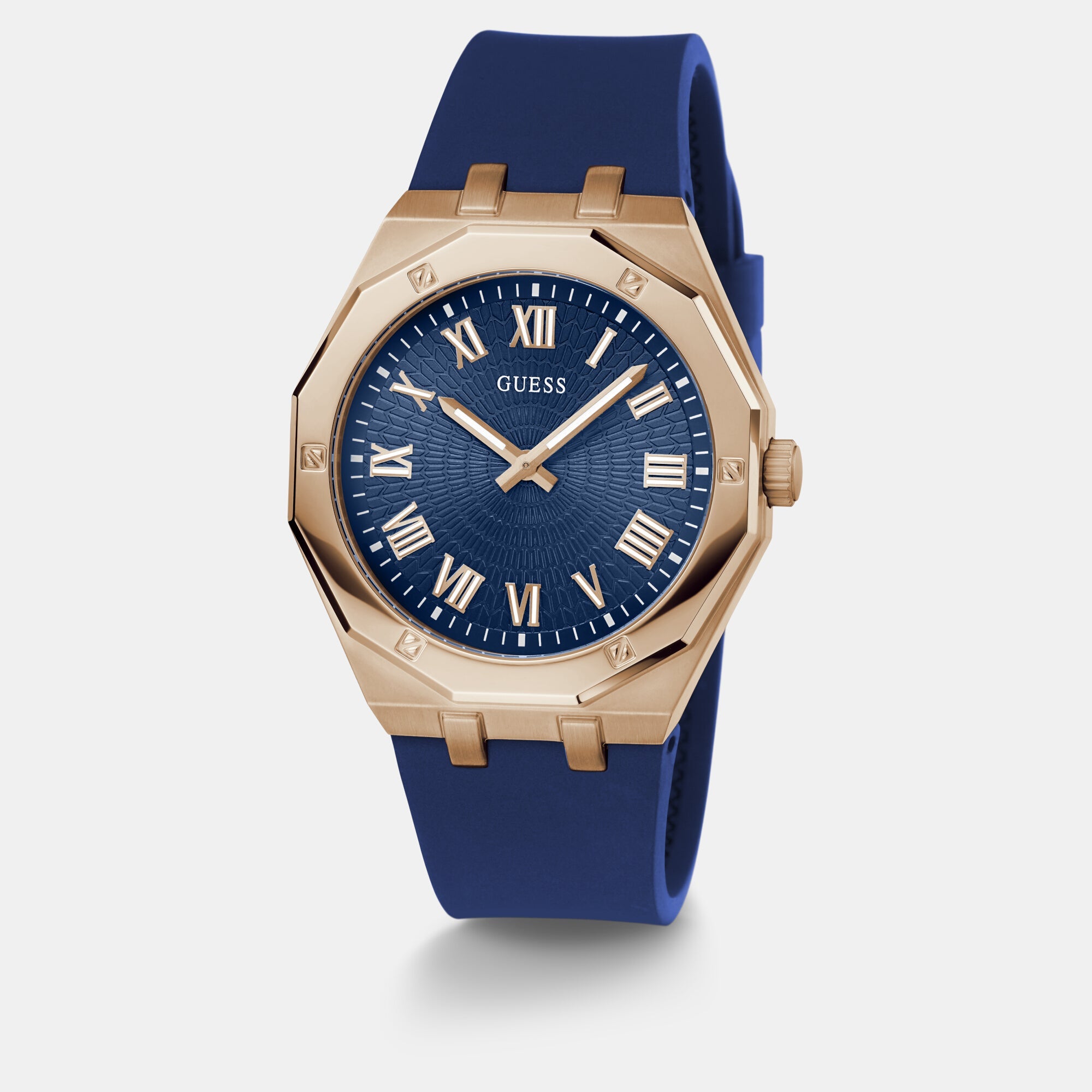 Guess Gd Asset Men Quartz Blue Dial Analog Stainless Steel Gw0663G3