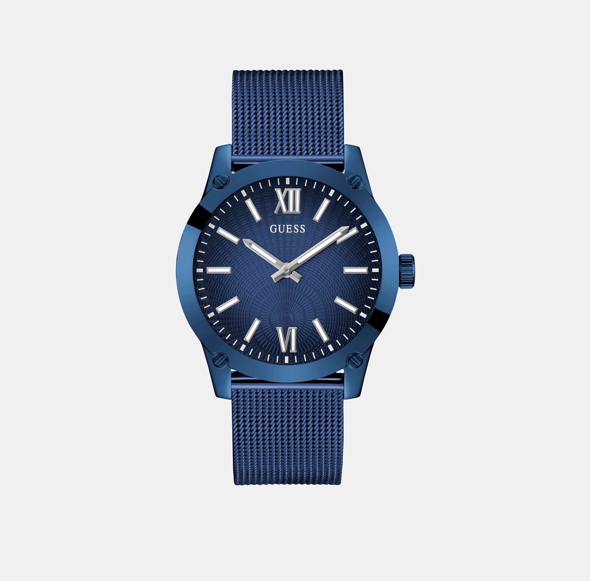 Guess Guess Dress Men Quartz Blue Dial Analog Stainless Steel Watch Gw0629G3