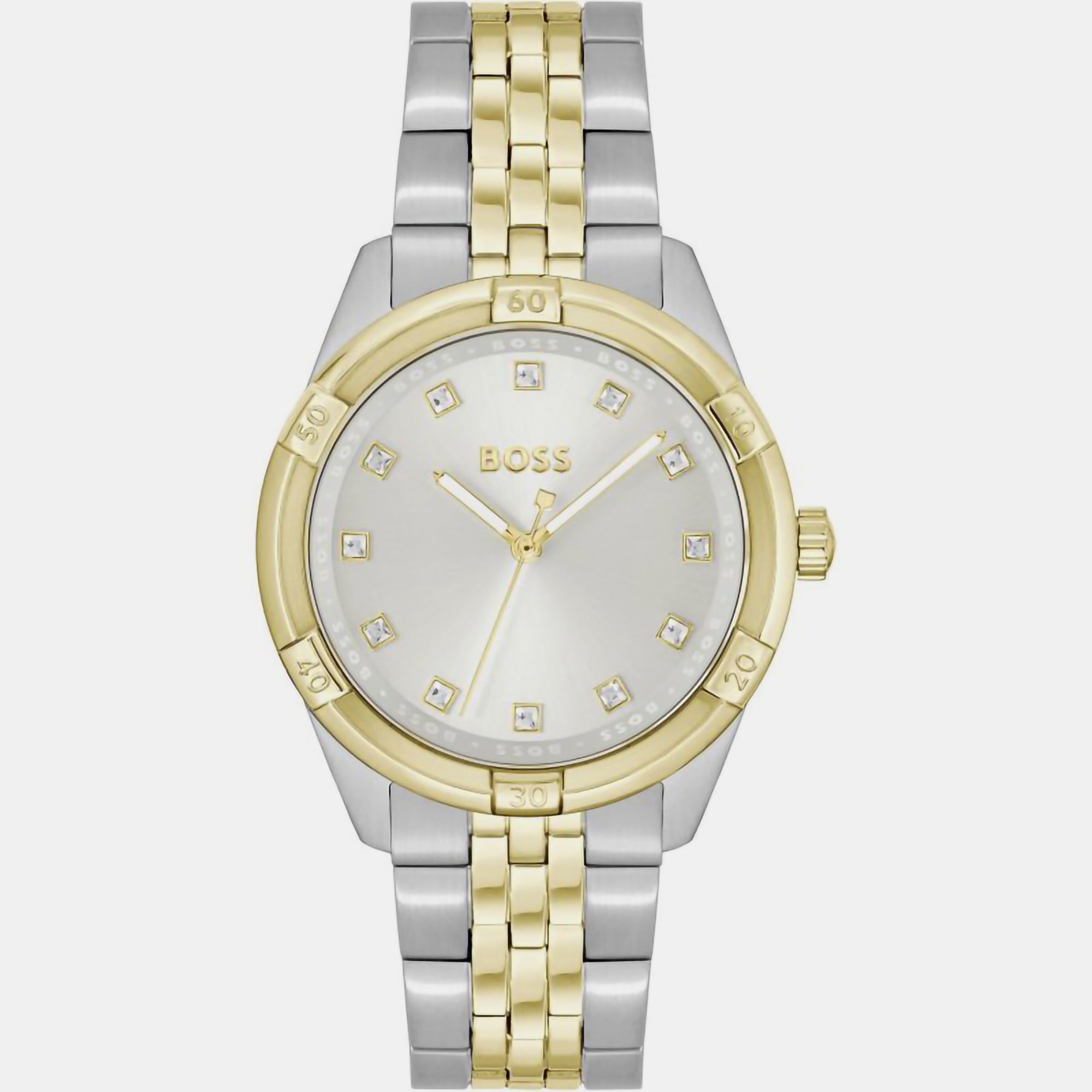 Boss Rhea Women Quartz Silver Dial Analog Stainless Steel Watch 1502700
