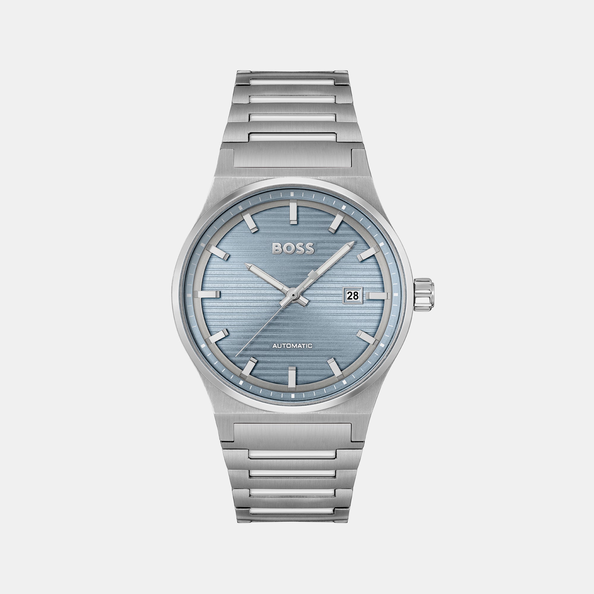 Boss Candor Men Quartz Blue Dial Analog Stainless Steel Watch 1514118