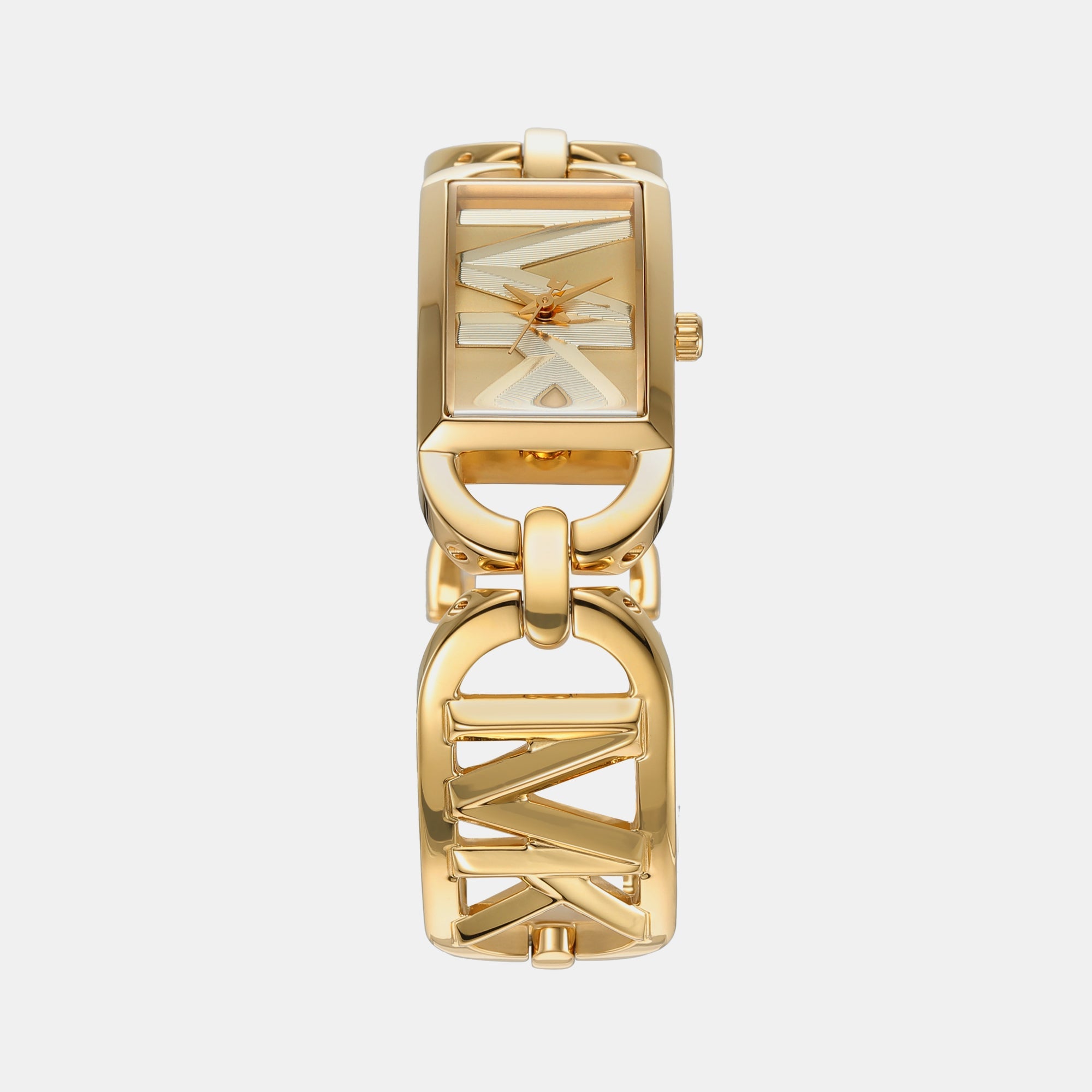 Michael Kors Mk Empire Women Quartz Gold Dial Analog Stainless Steel Watch Mk7406