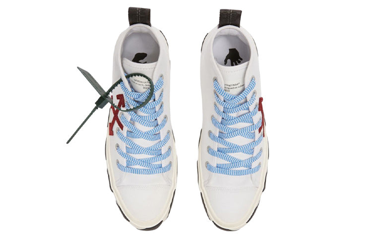OFF-WHITE Vulcanized Mid Top White Burgundy Arrow
