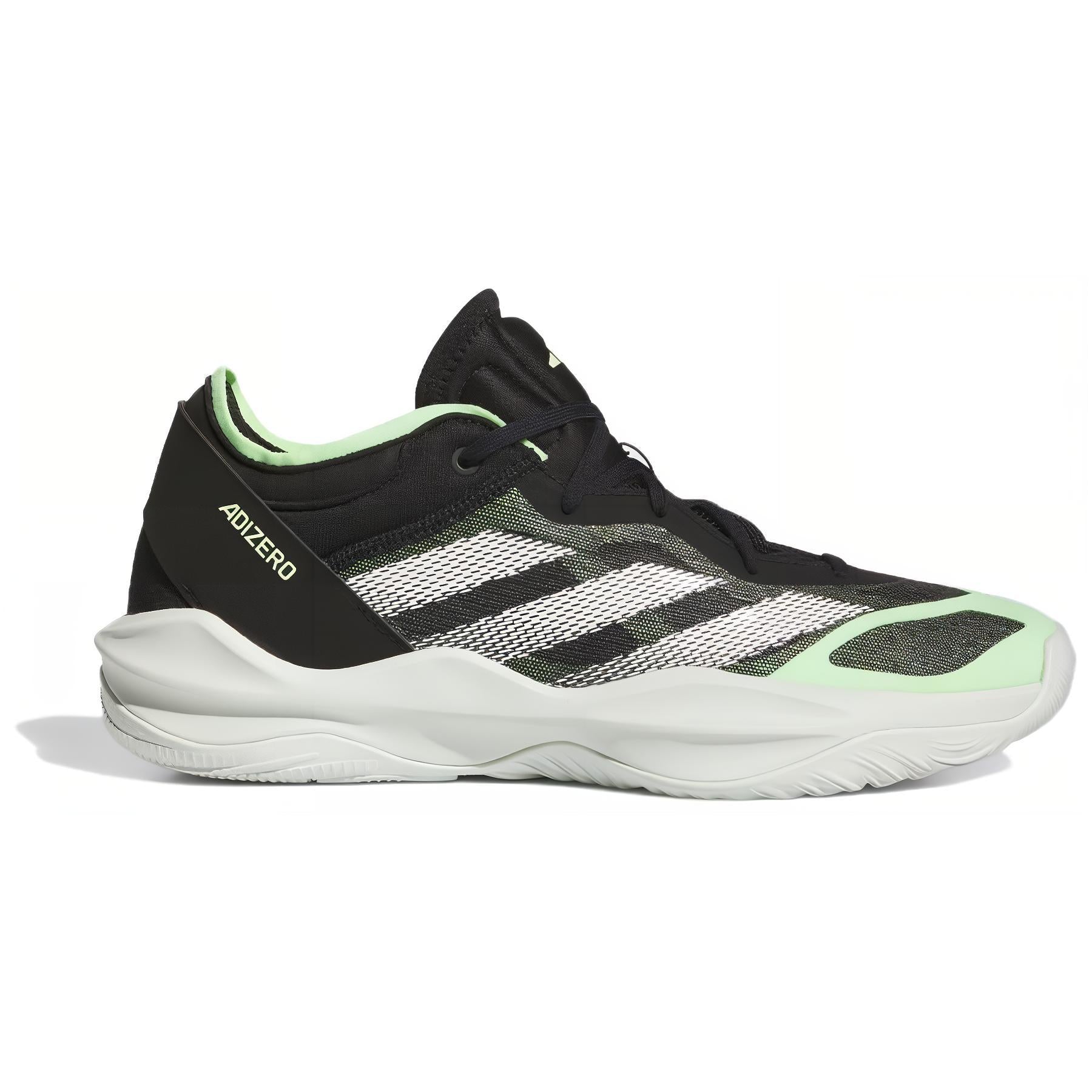 adidas Adizero Select 2.0 Low Core Black Cloud White Green Spark