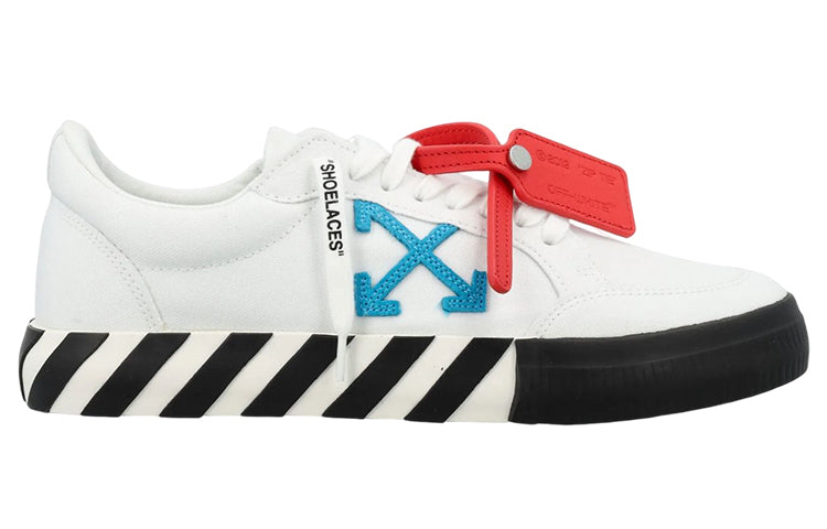 OFF-WHITE Vulcanized Low White Teal Canvas