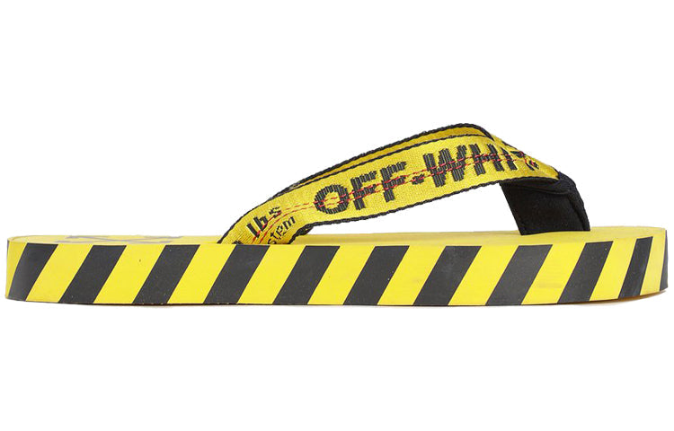 Off-White Flip Flops Yellow