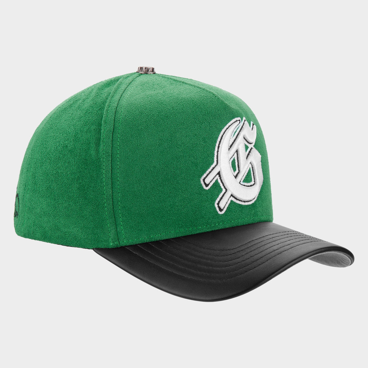 Godspeed Insignia Leather / Suede Hat (Green / Black)