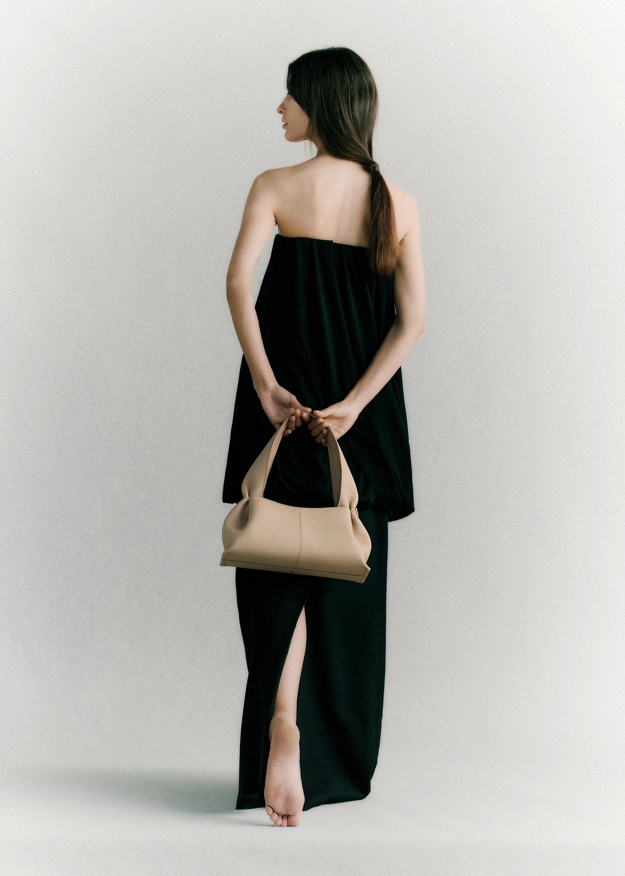 Polene Numero Neuf East West Textured Sand