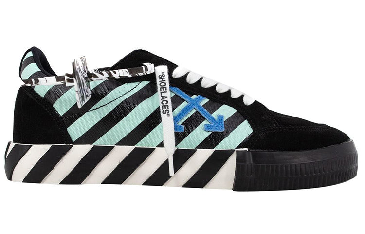 OFF-WHITE Vulc Low Black Blue Arrow