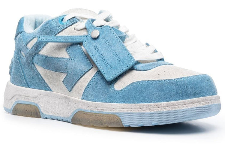 OFF-WHITE OOO Low Out Of Office Vintage Suede White Light Blue