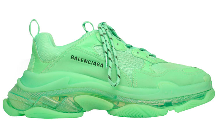 Balenciaga Triple S Soft Neon Green Clear Sole