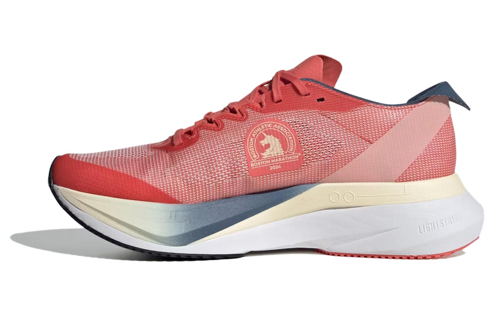 adidas Adizero Boston 12 Boston Marathon Preloved Scarlet Wonder White Preloved Ink (Women's)
