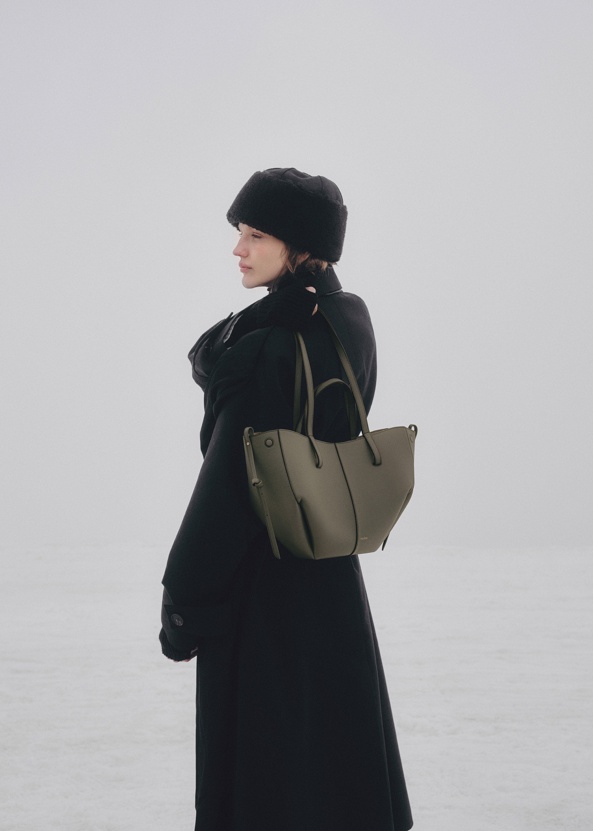 Polene Cyme Mini Textured Smoky Green