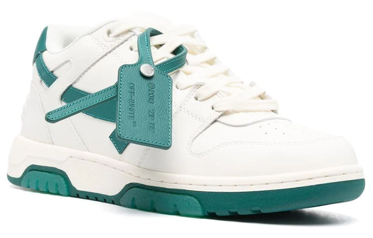 OFF-WHITE Out Of Office OOO Low Tops White Green (FW22)