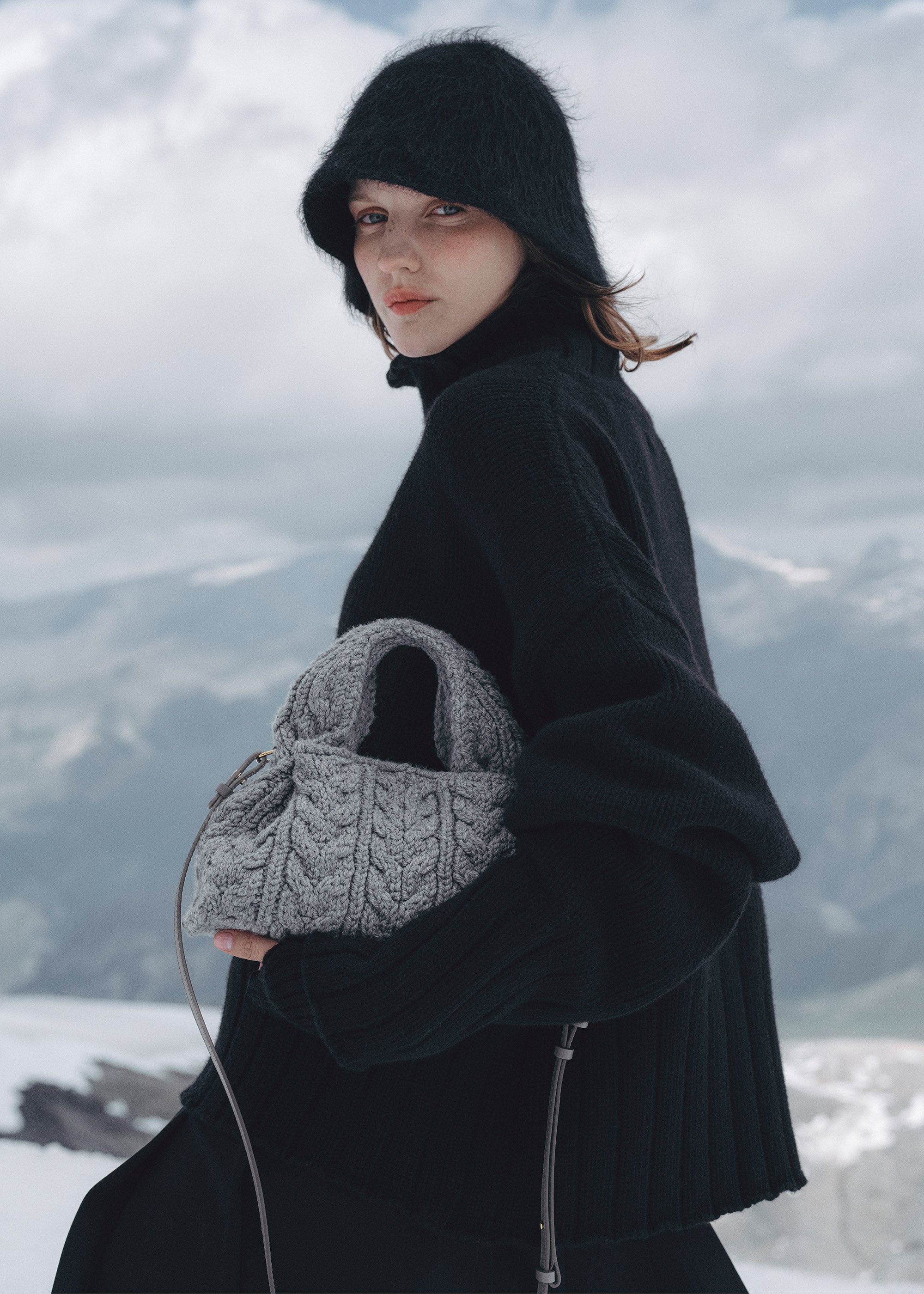 Polene Numero Neuf Mini Merino Stone