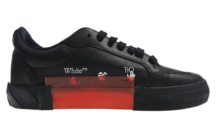 OFF-WHITE Vulc Low Black/Blue Leather SS21