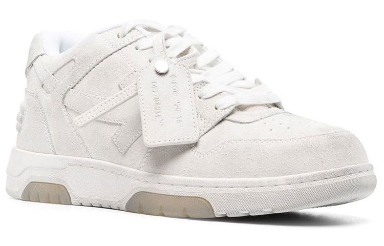 OFF-WHITE Out of Office "OOO" Low Tops Vanilla White Suede