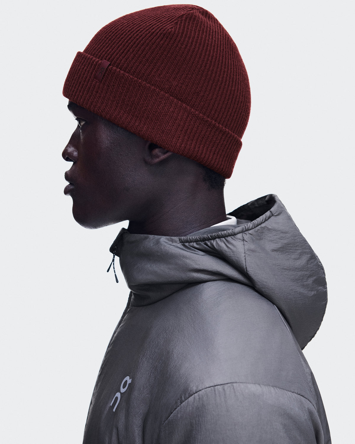 On Merino Beanie Maroon