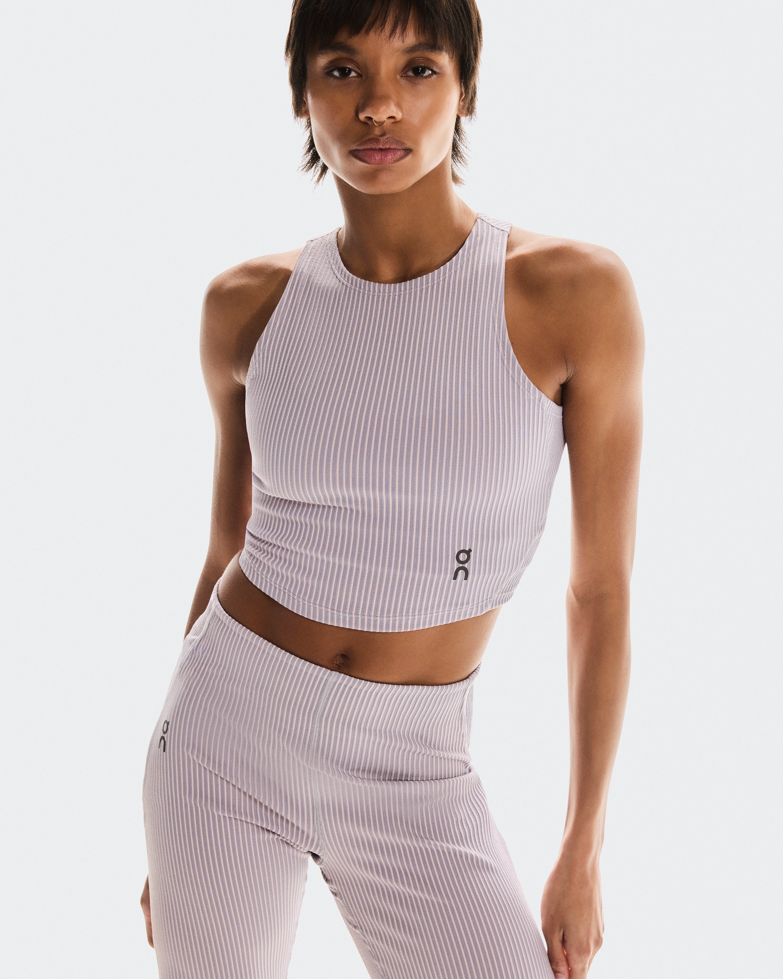 On All-Day Ribbed Crop Orchid | Lilac (Women'S)