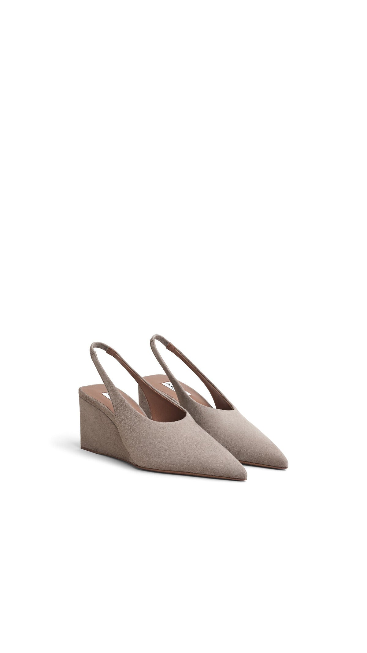 Alaïa Cube Slingbacks In Suede