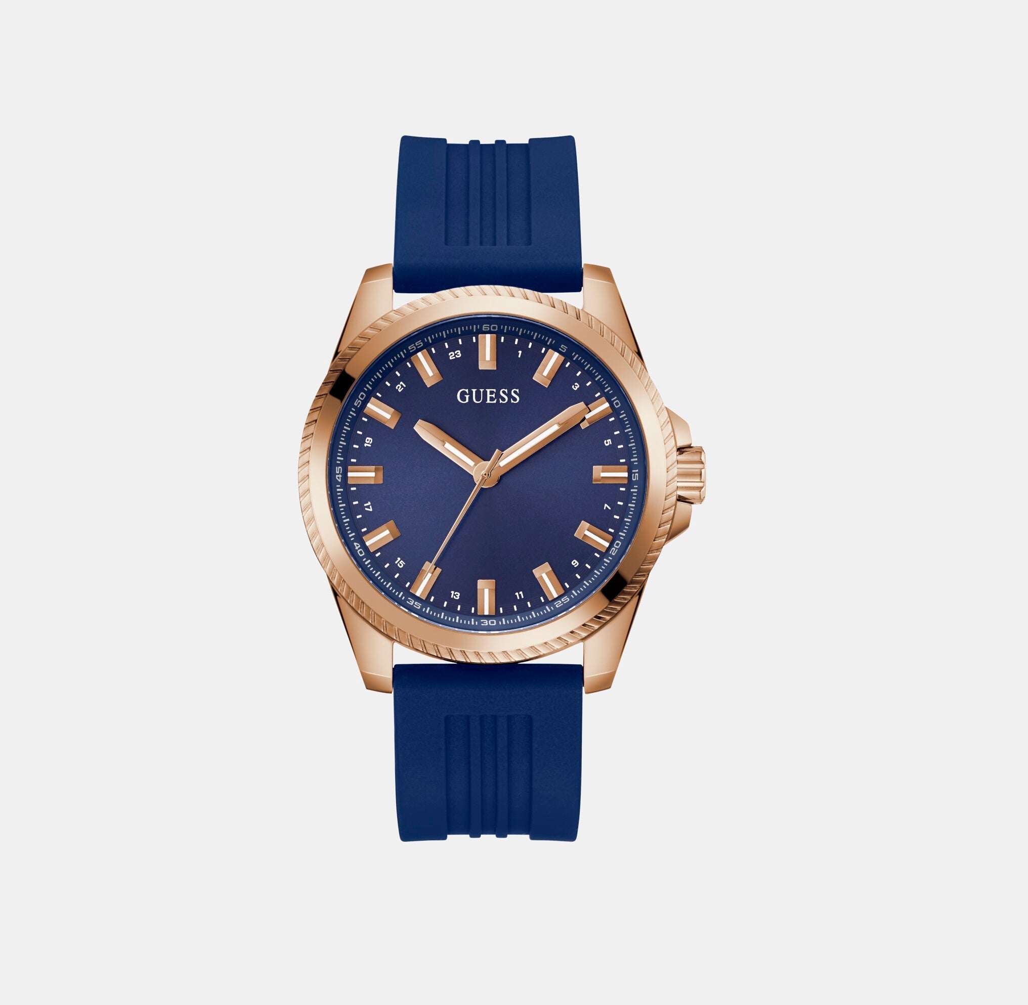 Guess Gs Champ Men Quartz Blue Dial Analog Stainless Steel Gw0639G3