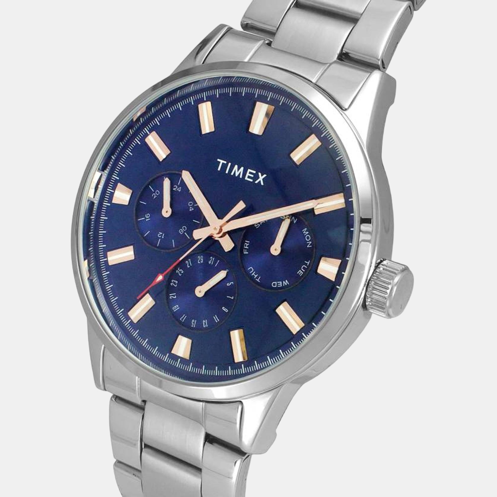 Timex Trendline Men Quartz Dial Multi-Function Stainless Steel Watch Tweg19909