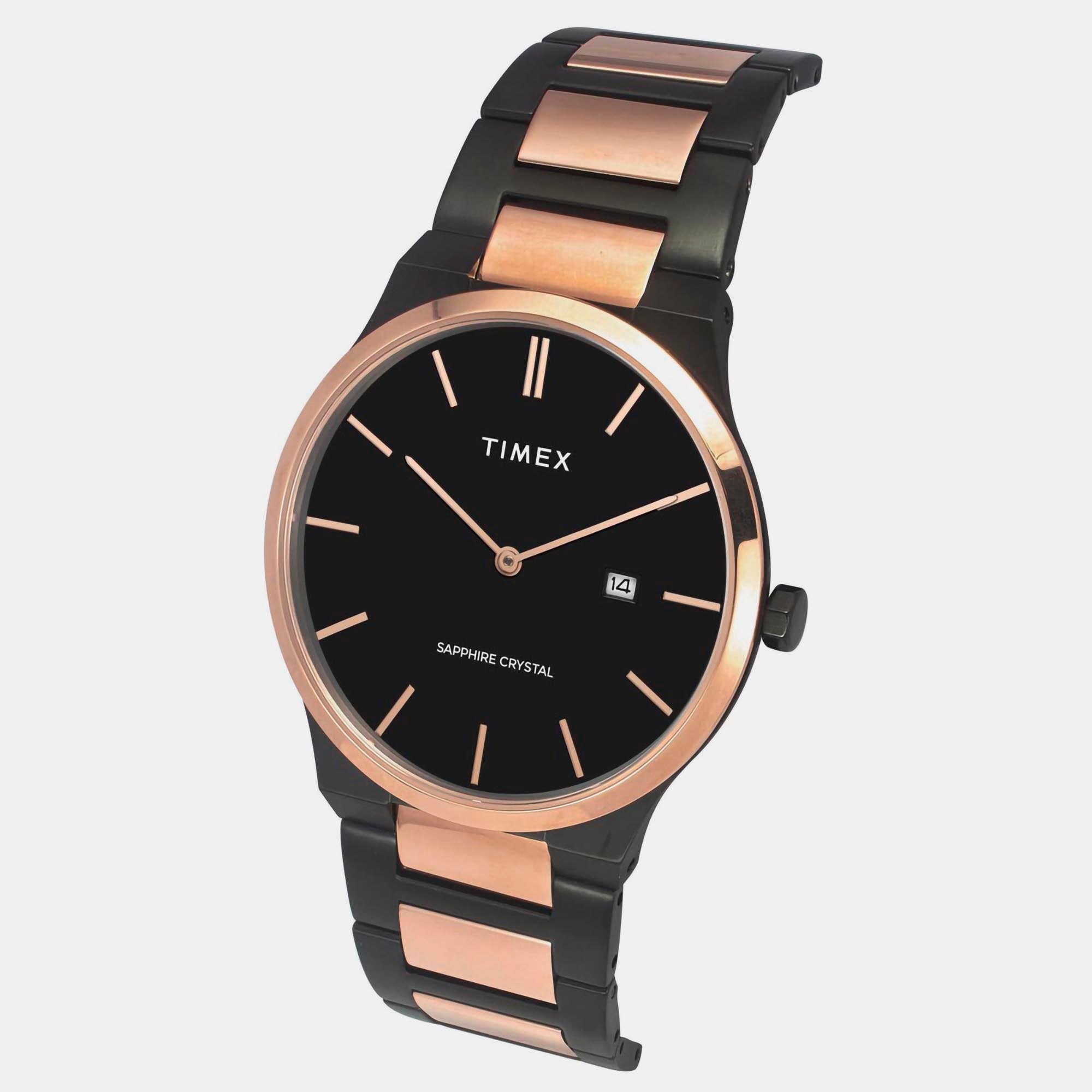 Timex Signio Men Quartz Dial Analog Stainless Steel Watch Tweg23601