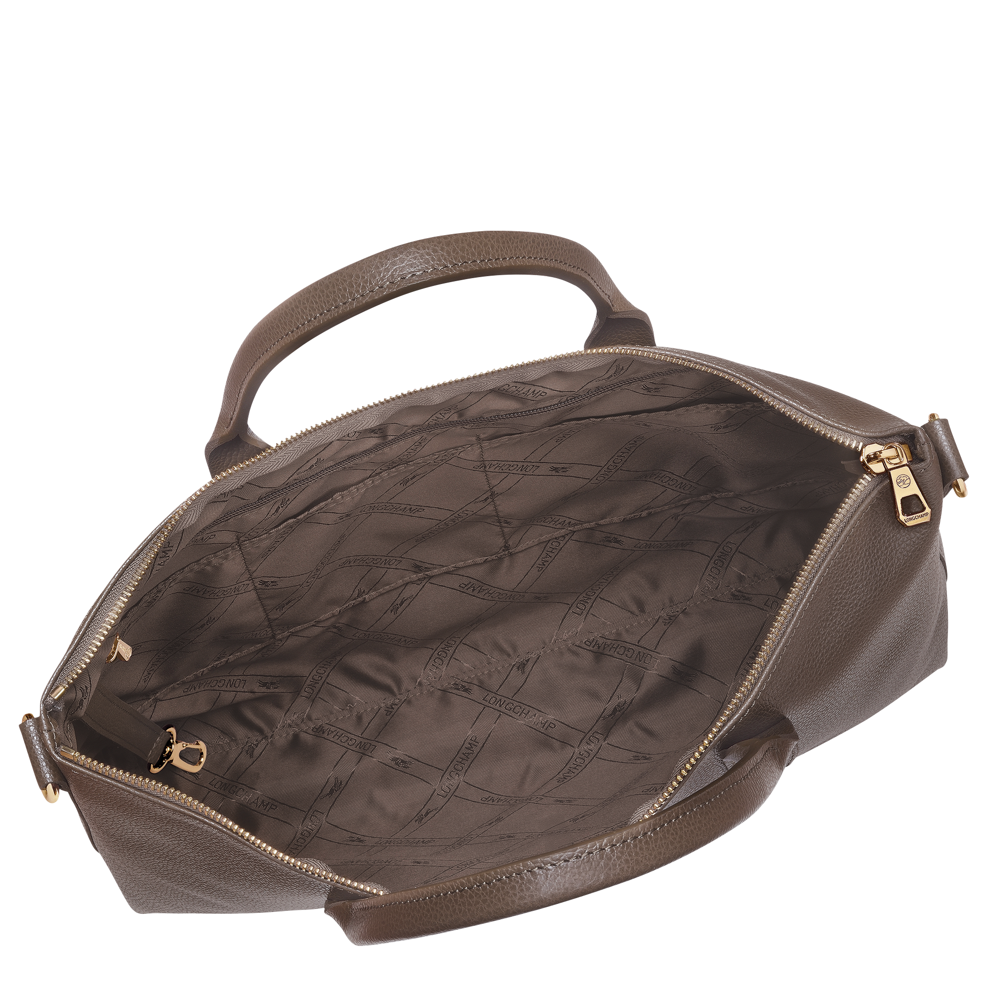 Longchamp Le Foulonné S Briefcase Taupe