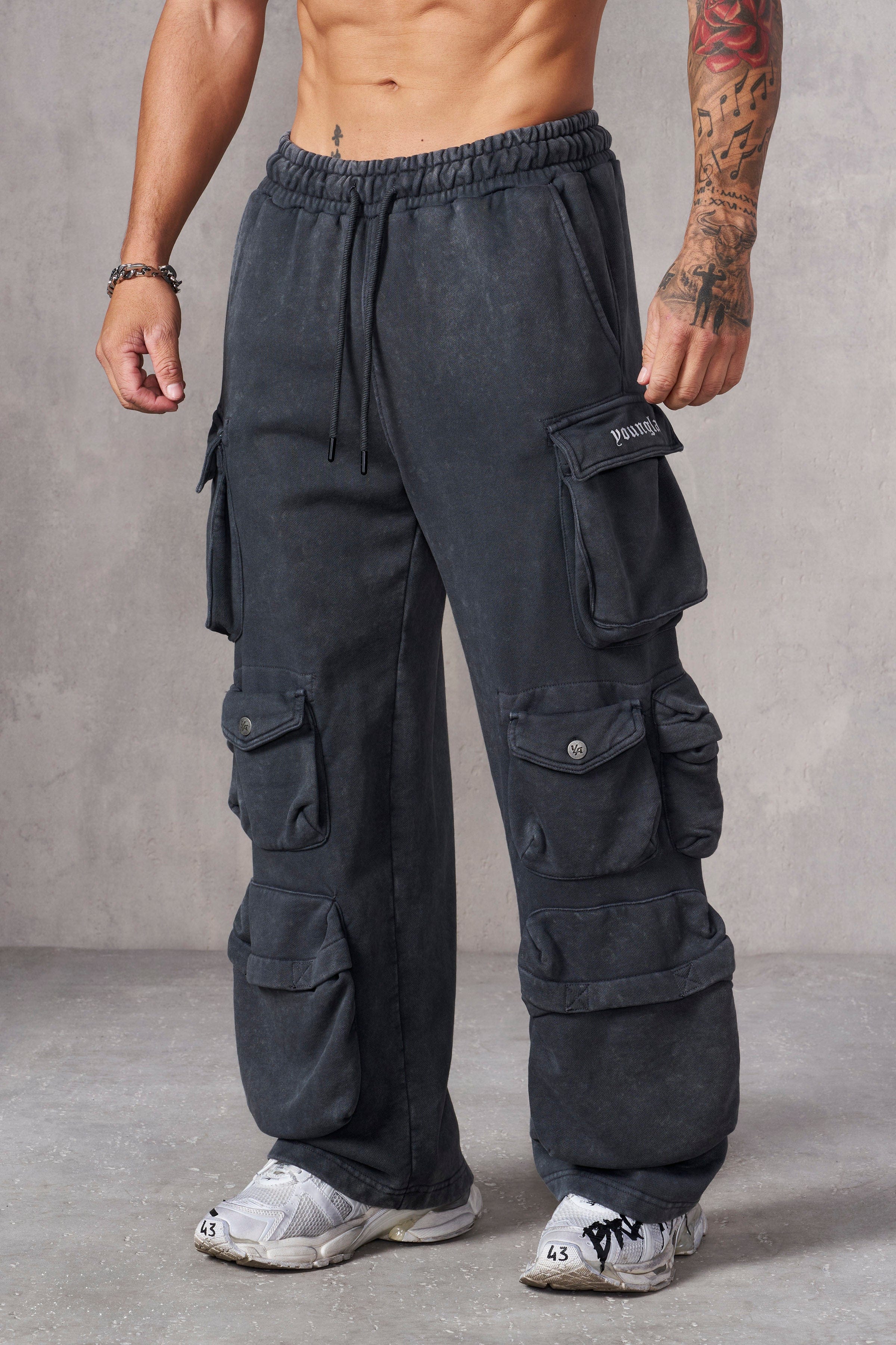 YoungLA 2005 - Hella Pocket Sweats Charcoal Wash