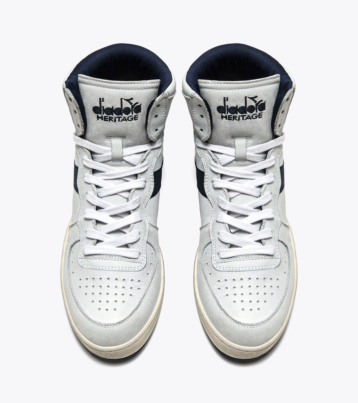 Diadora Mi Basket Used White/Blue Corsair