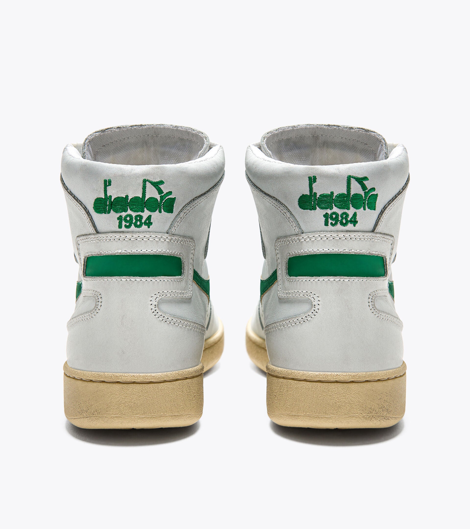 Diadora Mi Basket Used White/Verdant Green