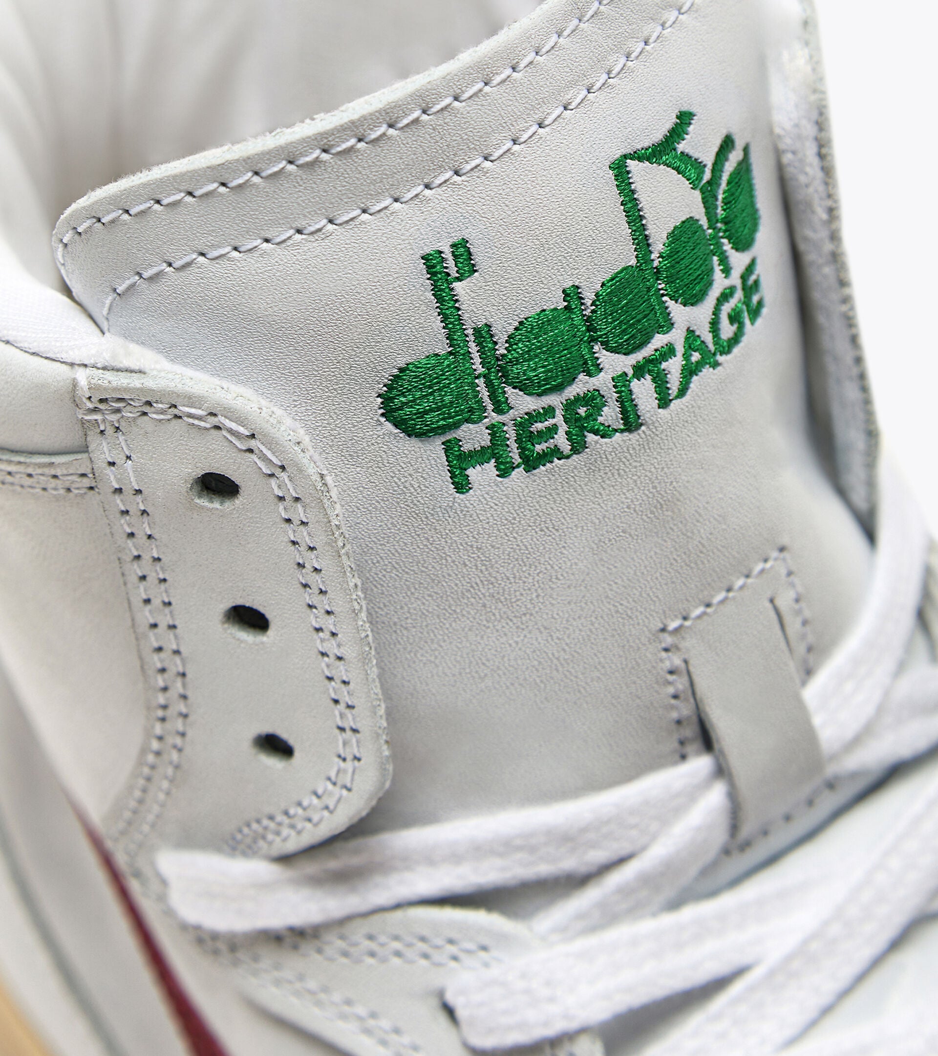 Diadora Mi Basket Used White/Verdant Green