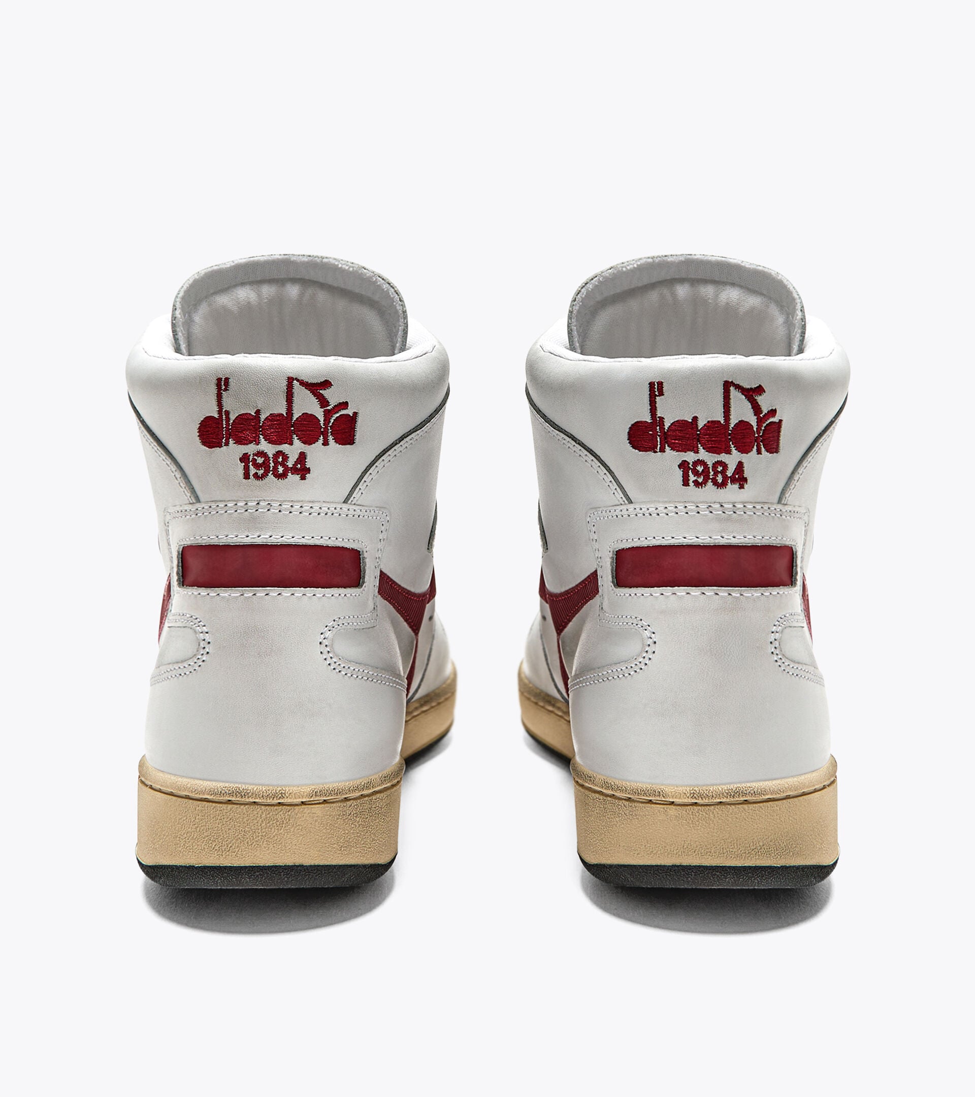 Diadora Mi Basket Used White/Garnet