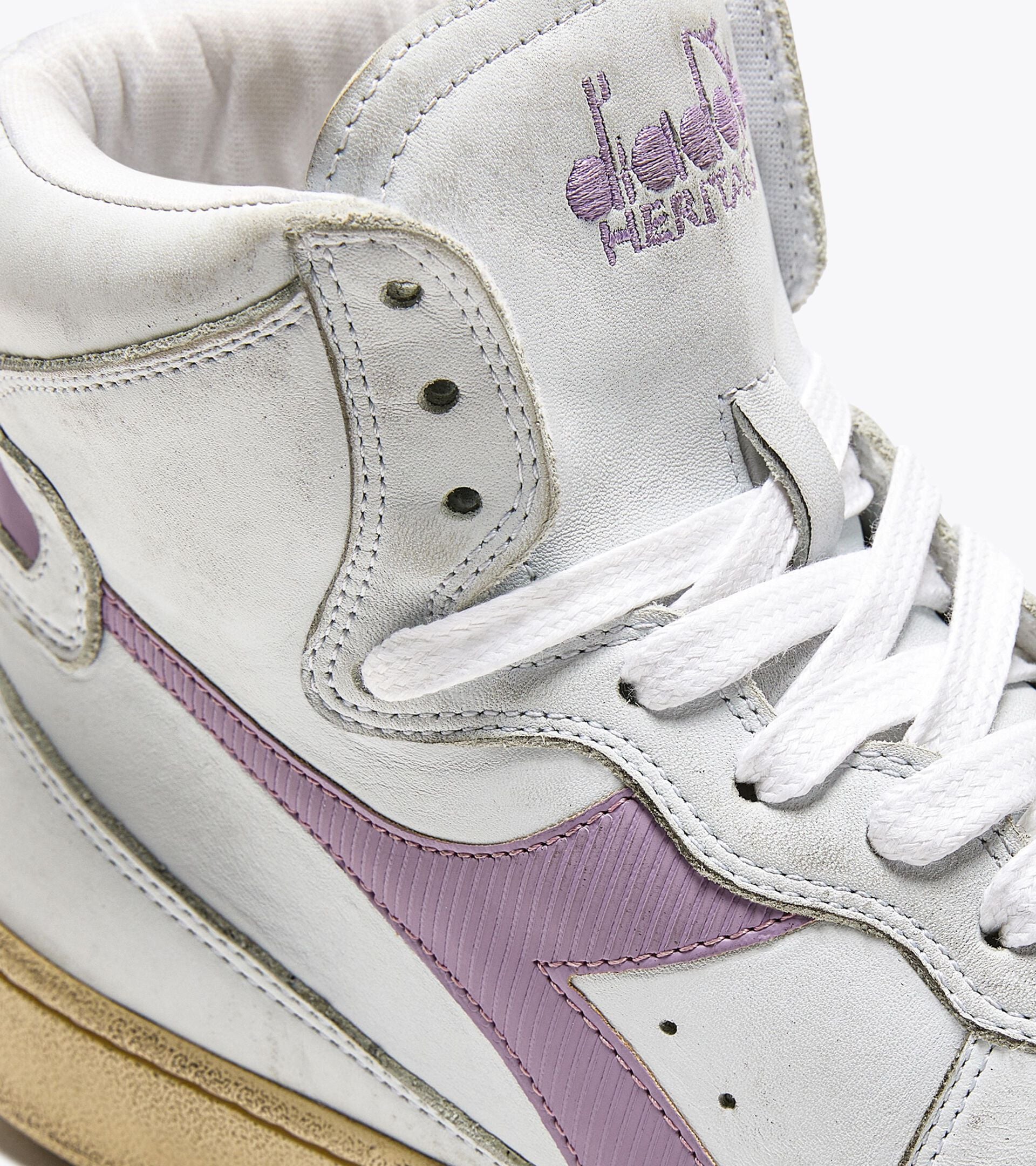 Diadora Mi Basket Used White/Lavender Mist
