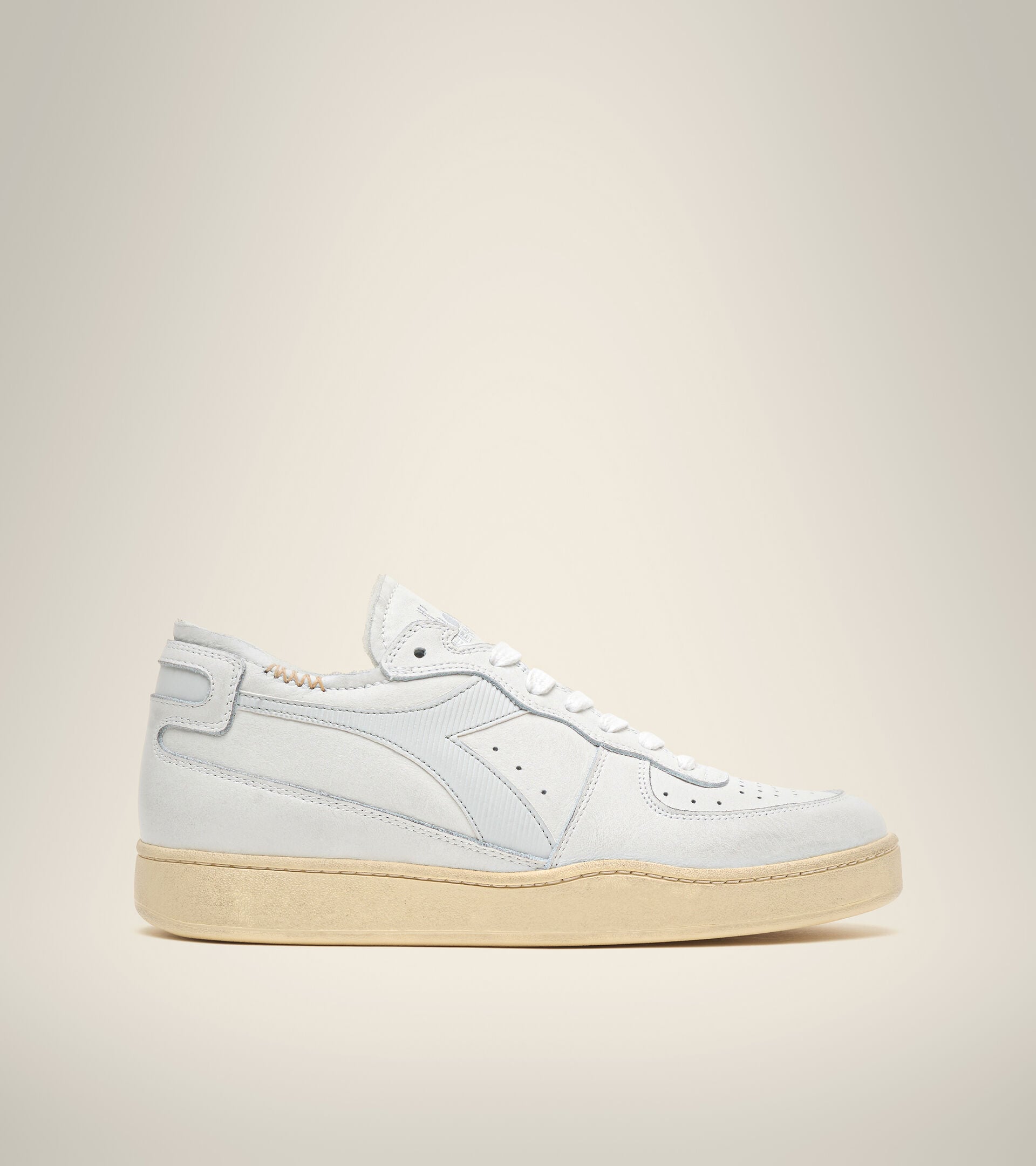Diadora Mi Basket Row Cut White/Dawn Blue