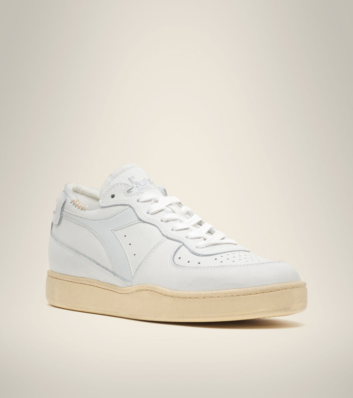 Diadora Mi Basket Row Cut White/Dawn Blue