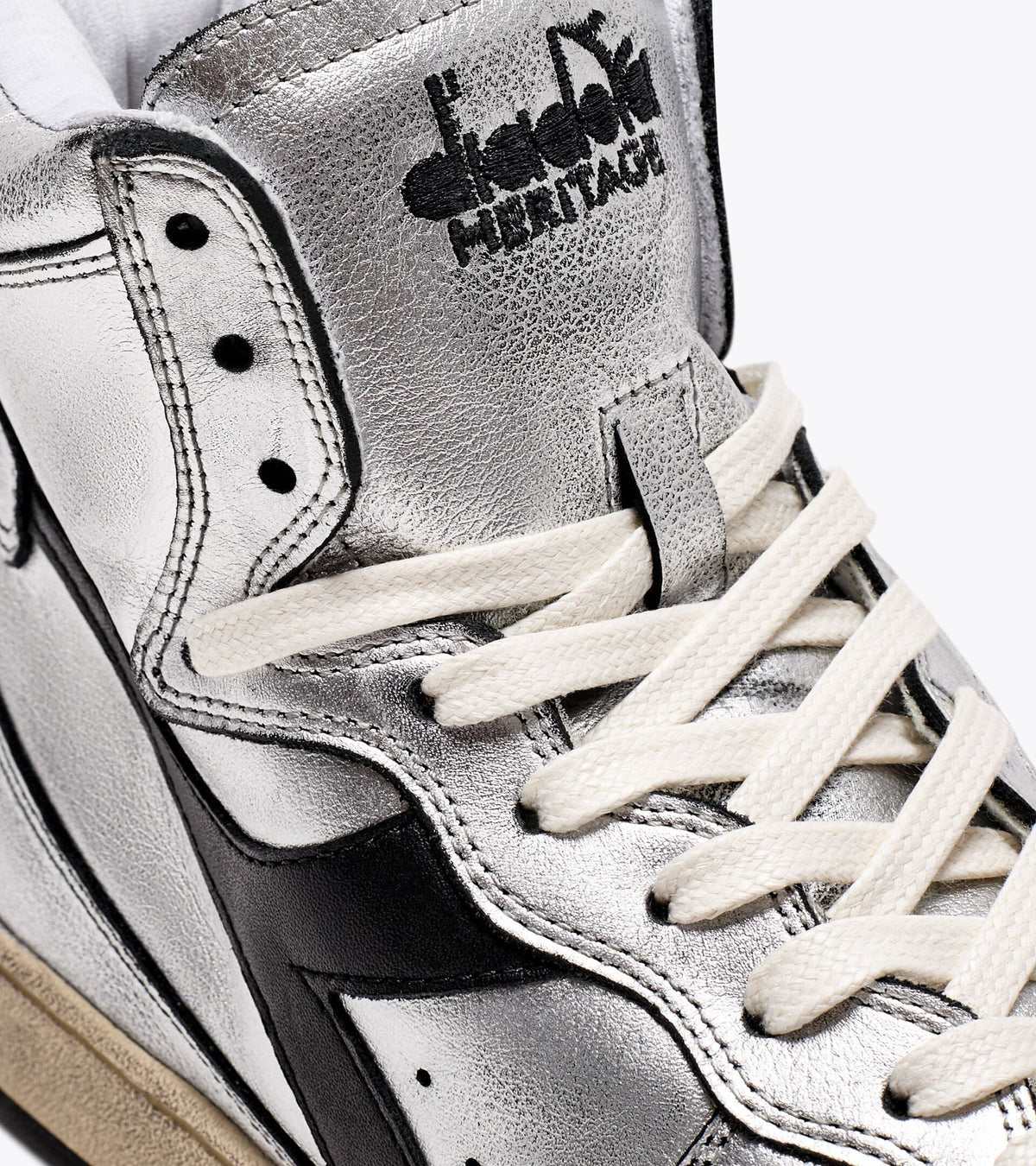 Diadora Mi Basket Silver Used W Silver Metallized/Black