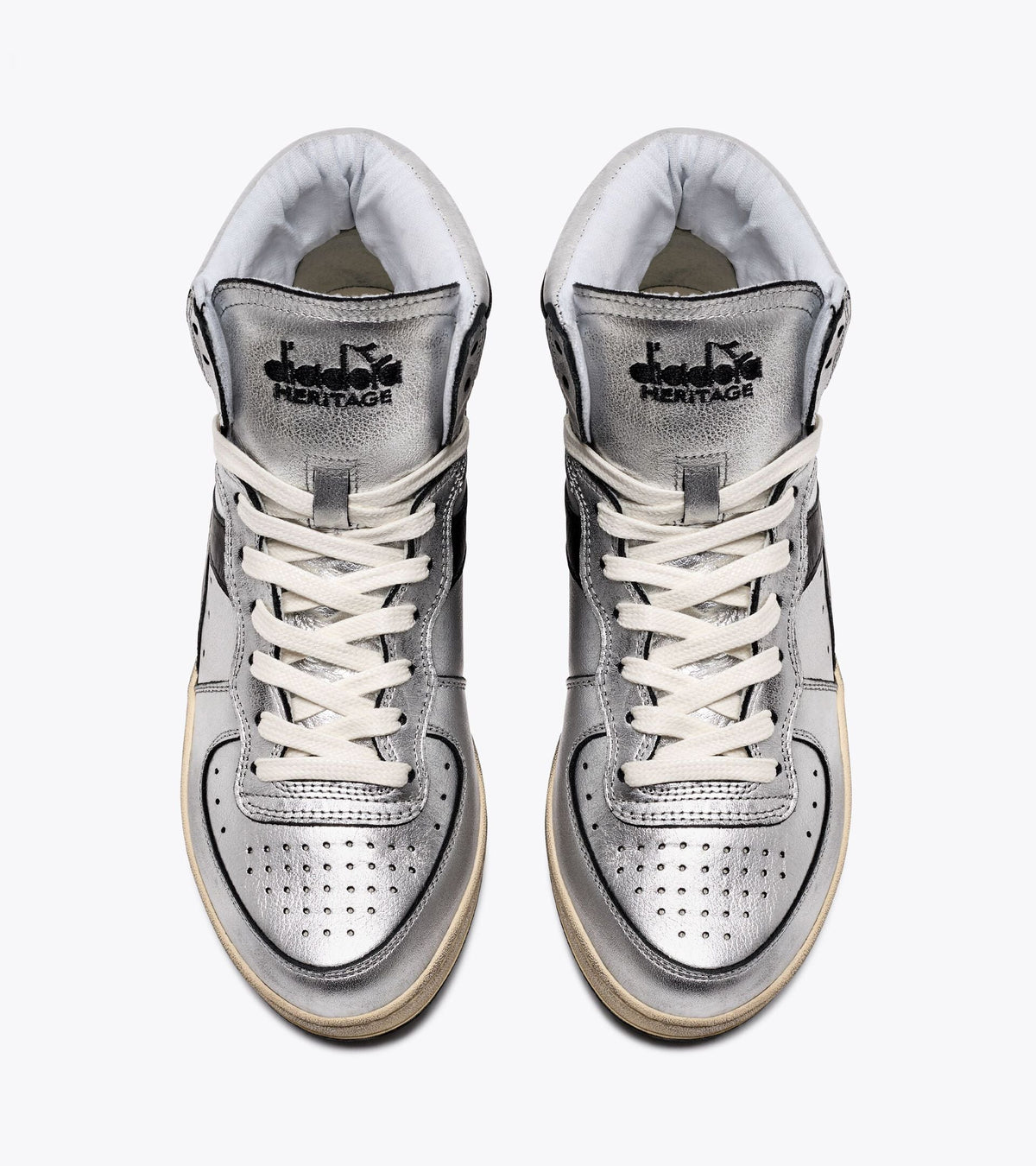 Diadora Mi Basket Silver Used W Silver Metallized/Black